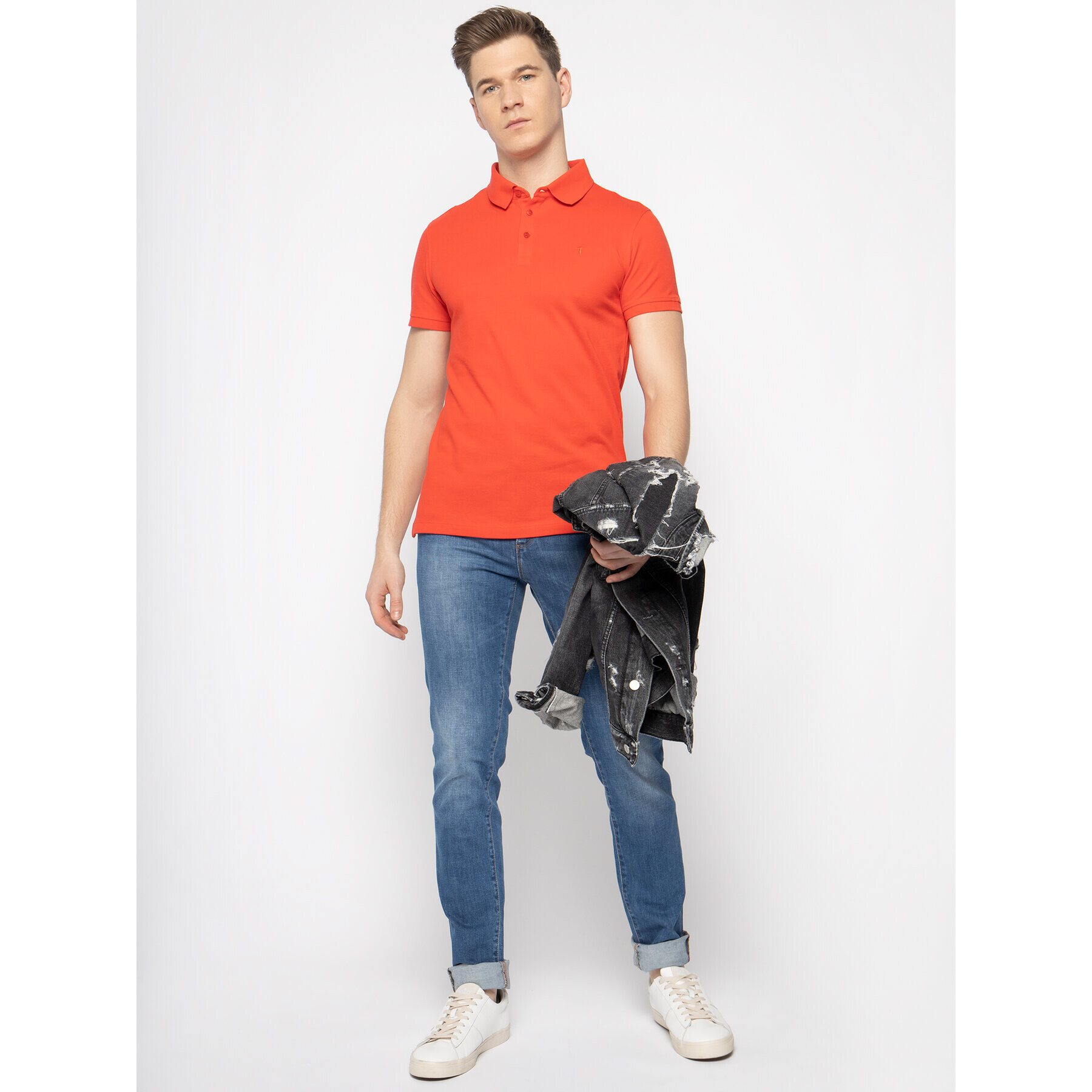 Trussardi Tricou polo 52T00349 Roșu Regular Fit - Pled.ro