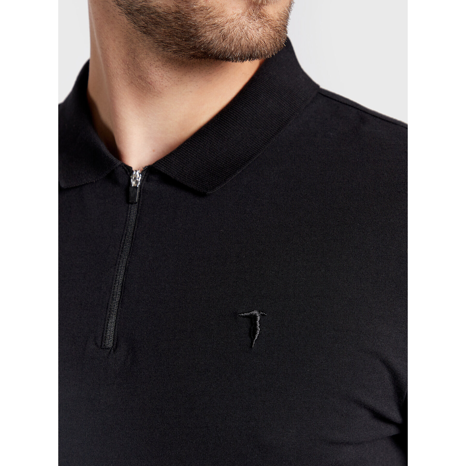 Trussardi Tricou polo 52T00640 Negru Regular Fit - Pled.ro