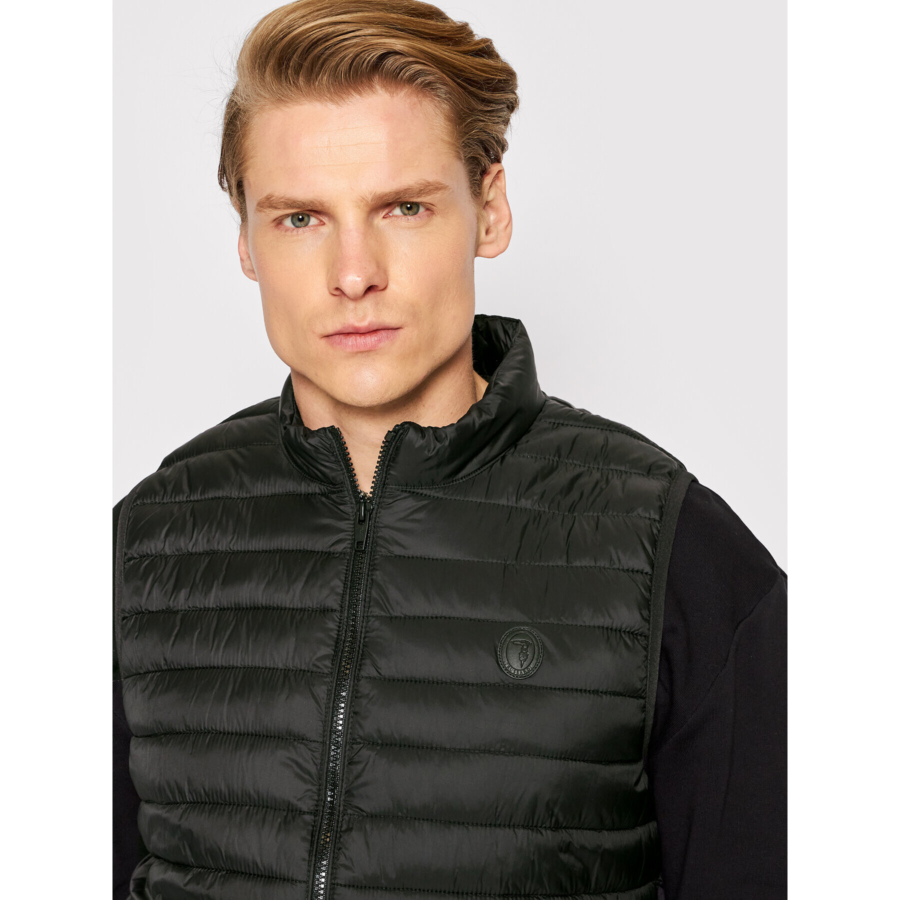 Trussardi Vestă 52S00711 Negru Regular Fit - Pled.ro