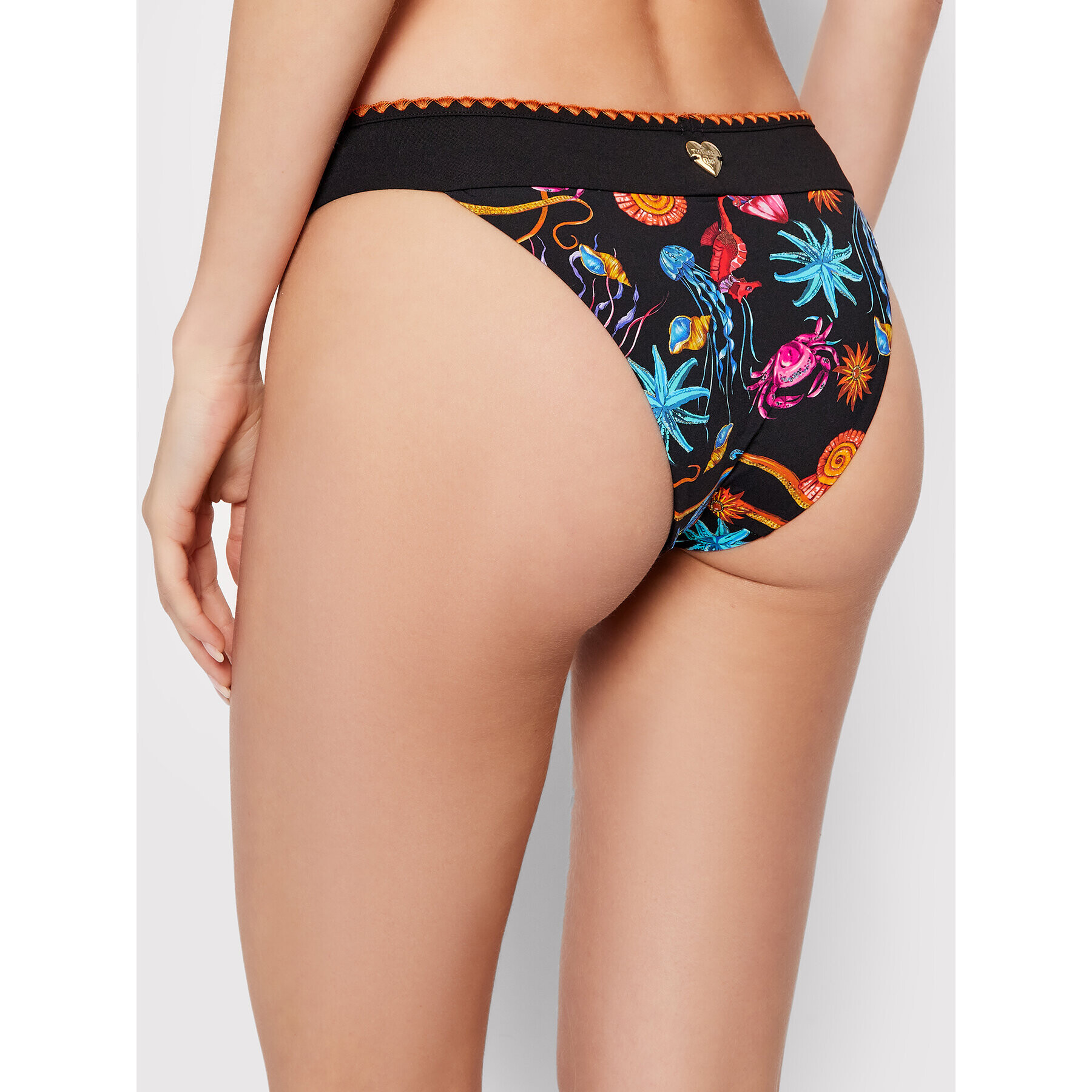 TWINSET Bikini partea de jos 221LBMA00 Negru - Pled.ro