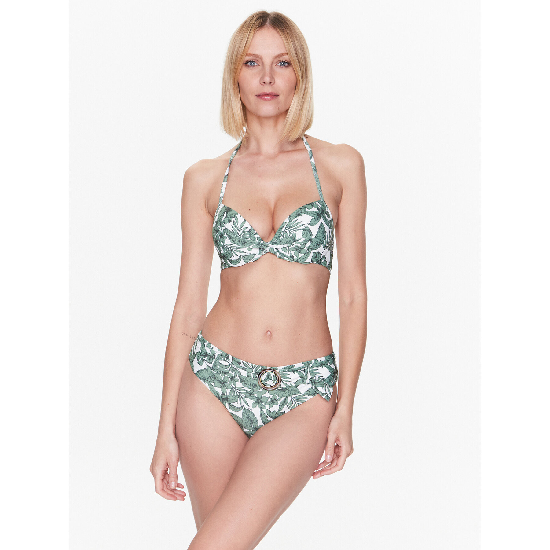 TWINSET Bikini partea de jos 231LMMB66 Verde - Pled.ro