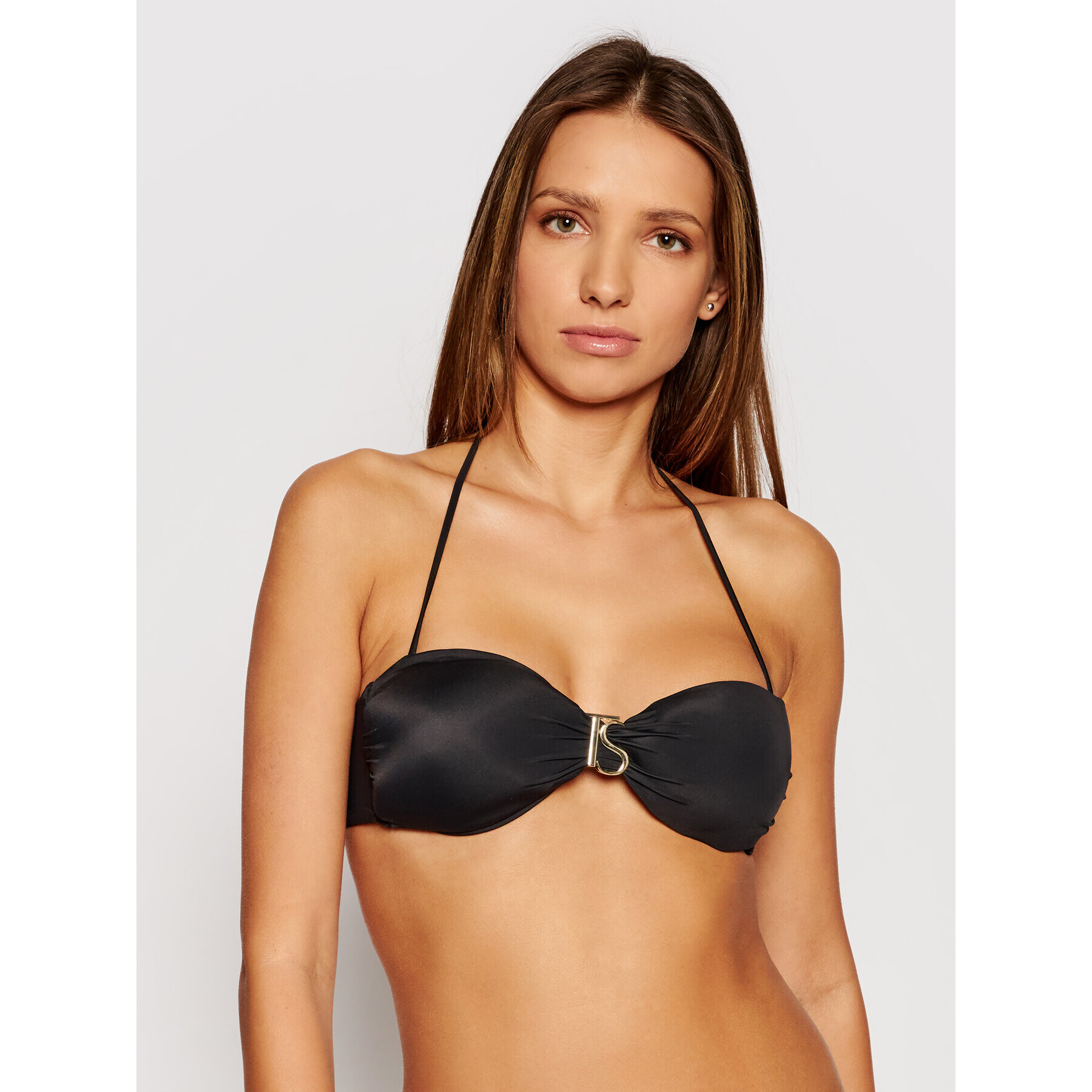 TWINSET Bikini partea de sus 201LBMH11 Negru - Pled.ro