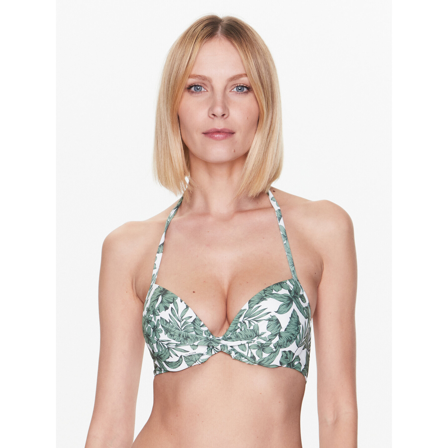 TWINSET Bikini partea de sus 231LMMB44 Verde - Pled.ro