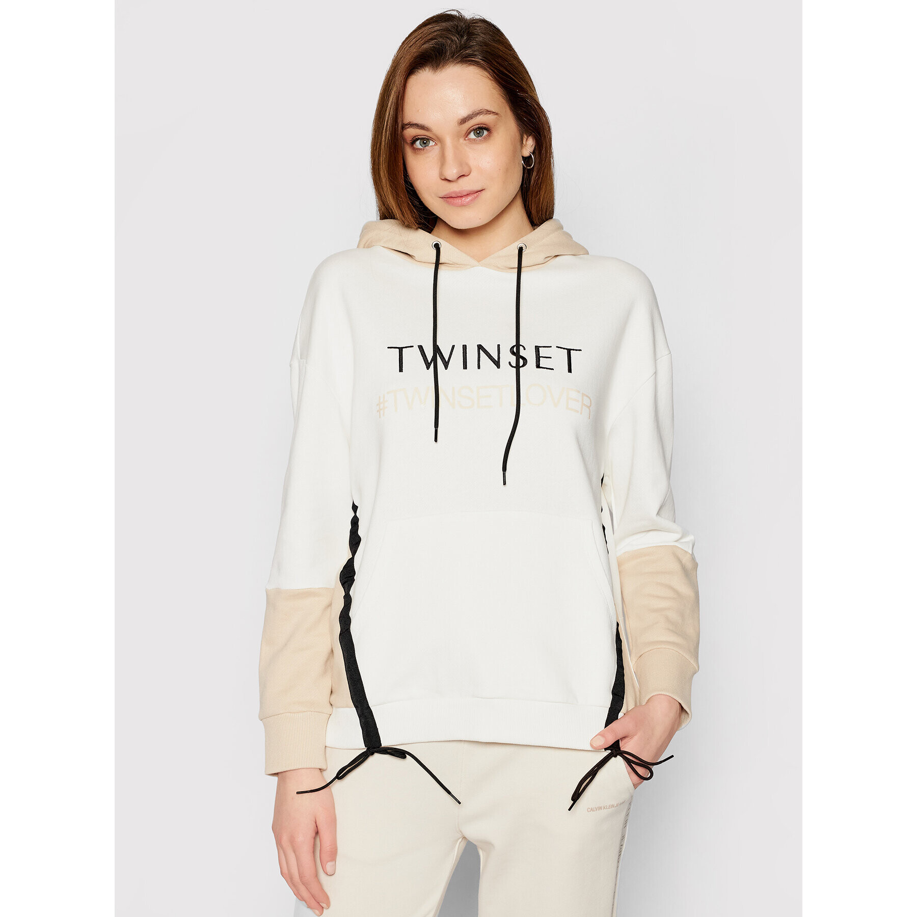 TWINSET Bluză 211LL2LGG Bej Regular Fit - Pled.ro