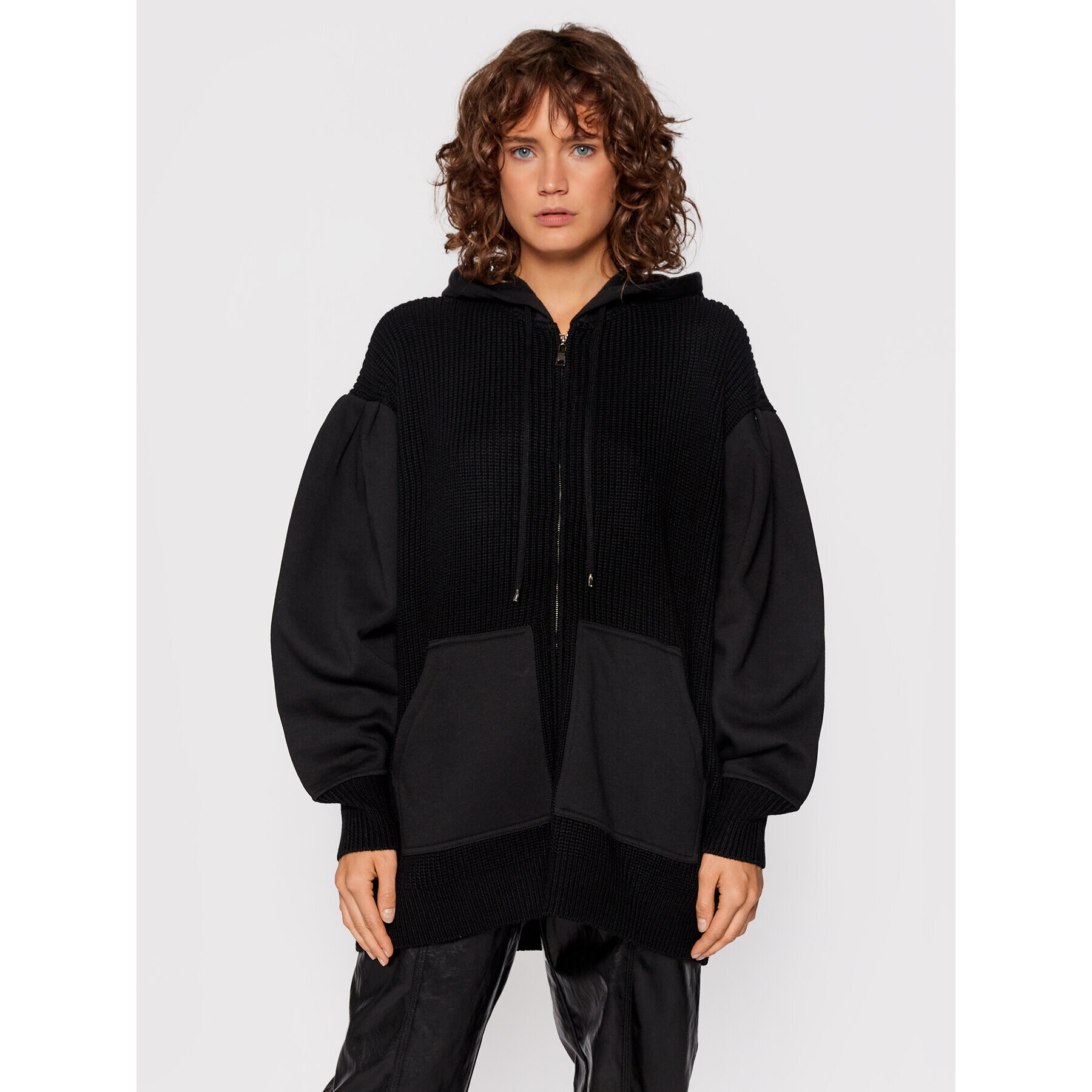 TWINSET Bluză 212TP3390 Negru Oversize - Pled.ro