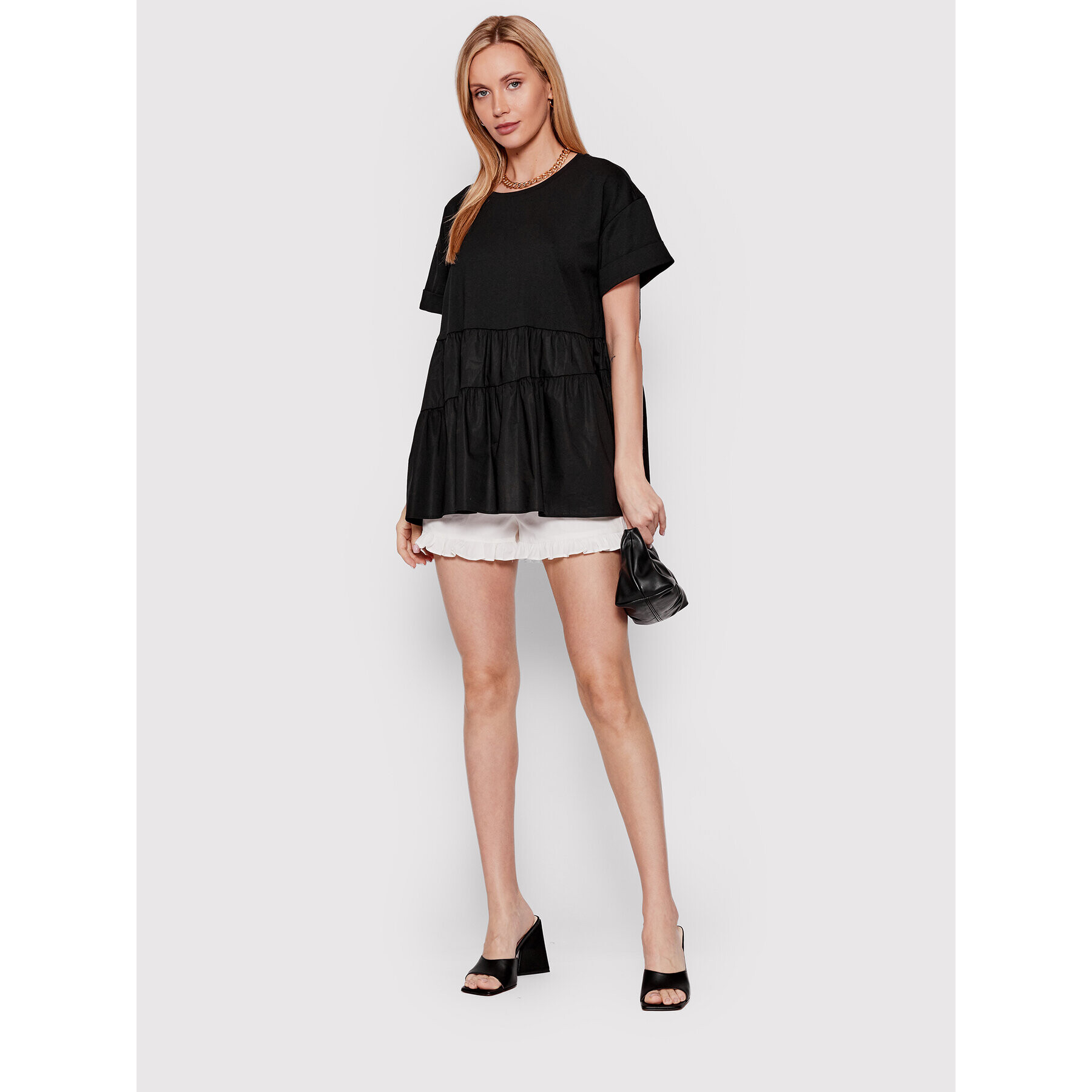 TWINSET Bluză 221TT2280 Negru Loose Fit - Pled.ro