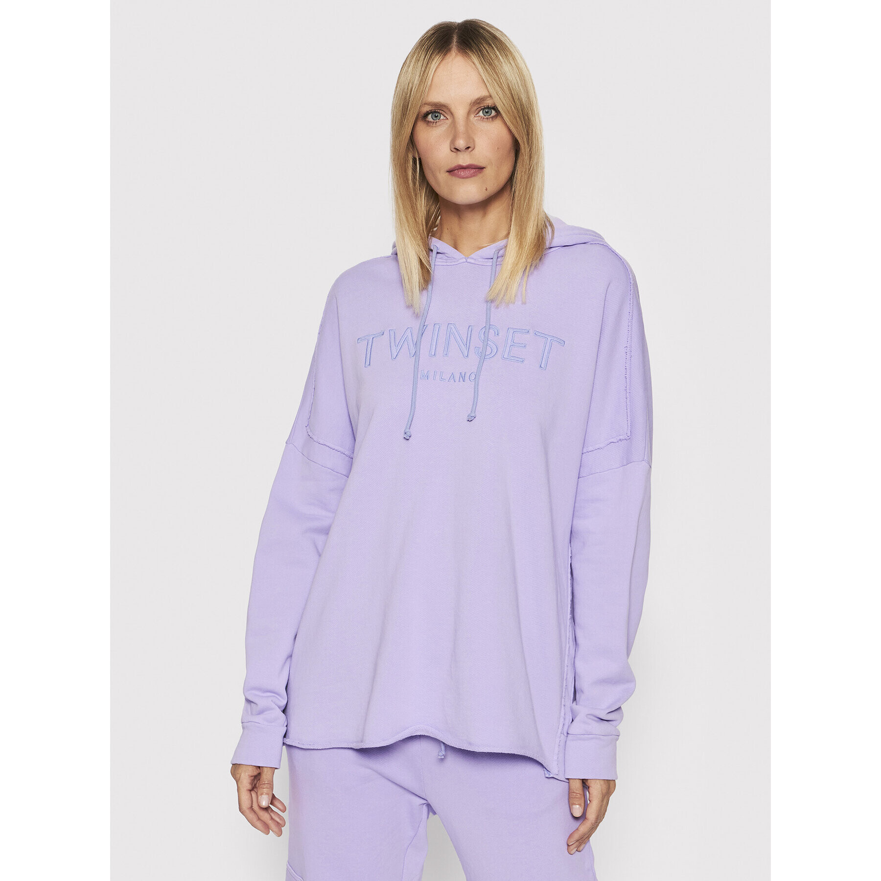 TWINSET Bluză 221TT2380 Violet Relaxed Fit - Pled.ro