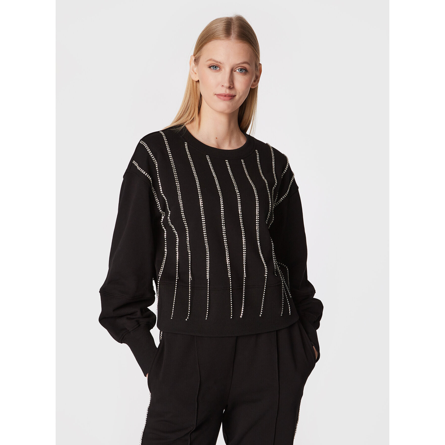 TWINSET Bluză 222AP2590 Negru Regular Fit - Pled.ro