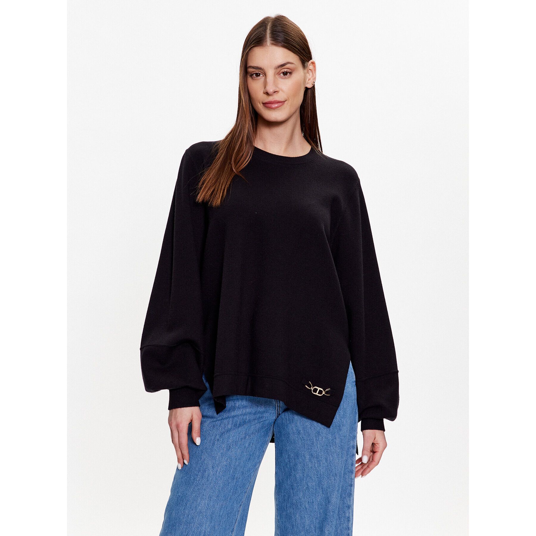 TWINSET Bluză 231TP3103 Negru Relaxed Fit - Pled.ro