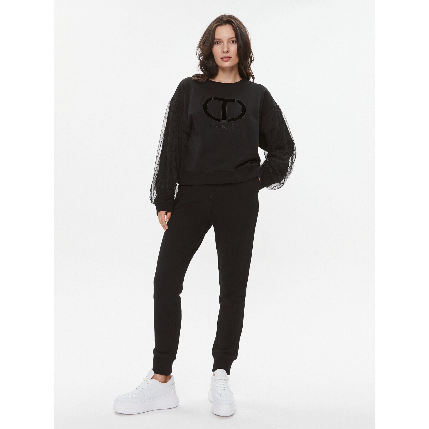 TWINSET Bluză 232TT2370 Negru Regular Fit - Pled.ro