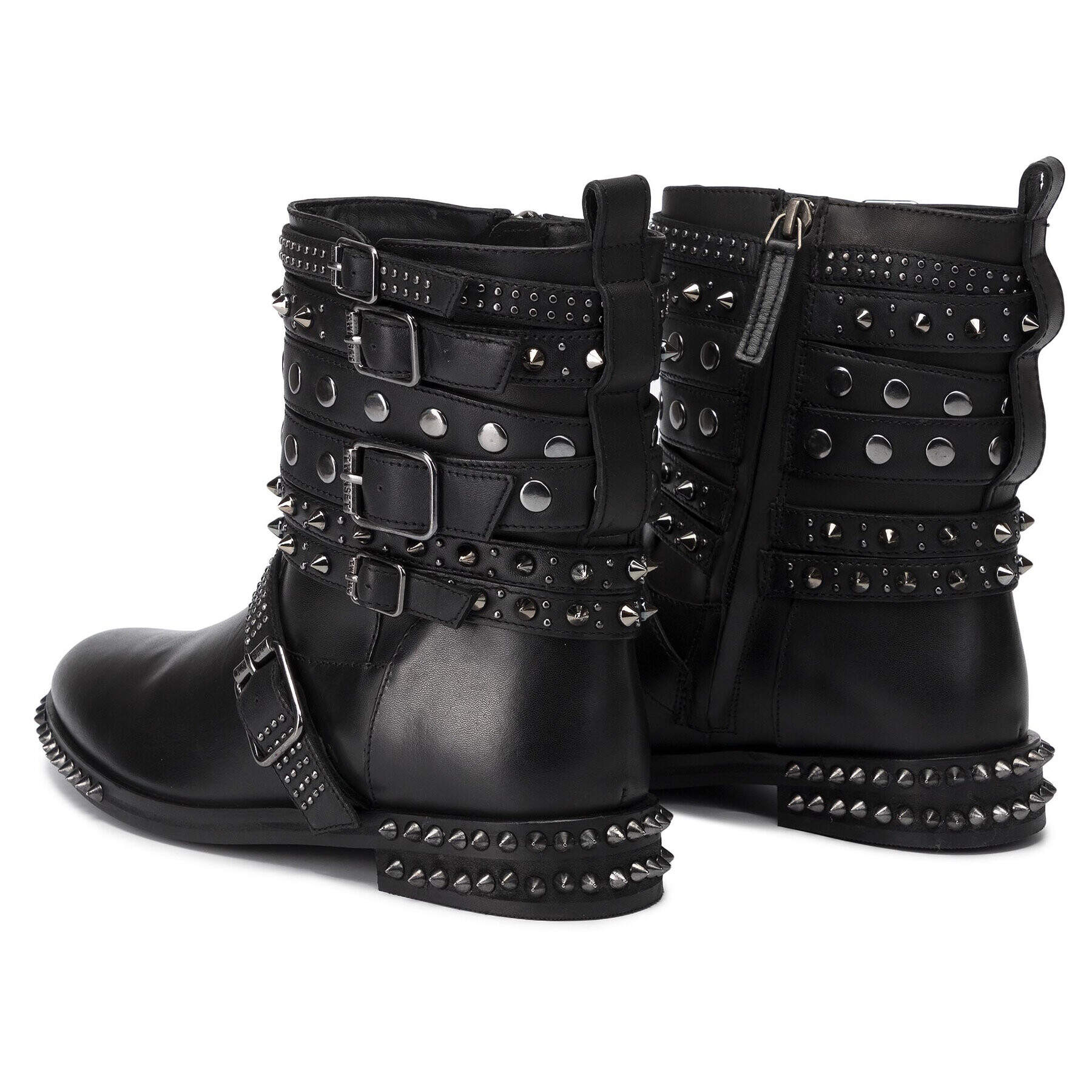 TWINSET Botine Biker 192TCP01Q Negru - Pled.ro