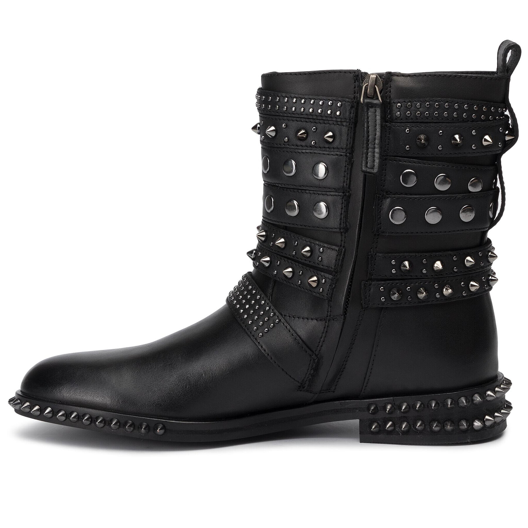 TWINSET Botine Biker 192TCP01Q Negru - Pled.ro