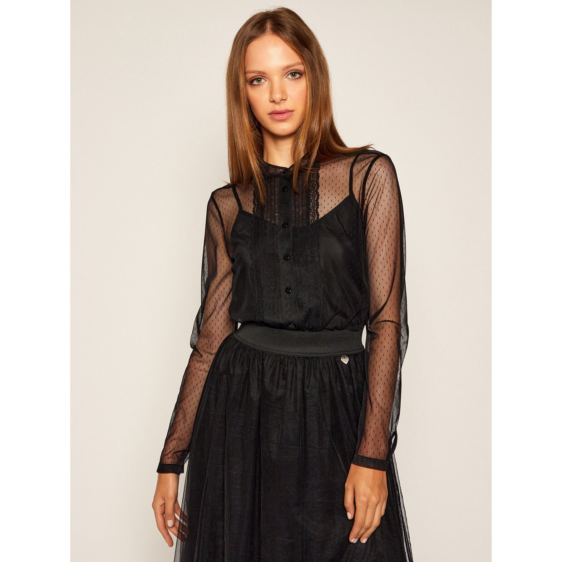 TWINSET Cămașă 202TP2205 Negru Regular Fit - Pled.ro