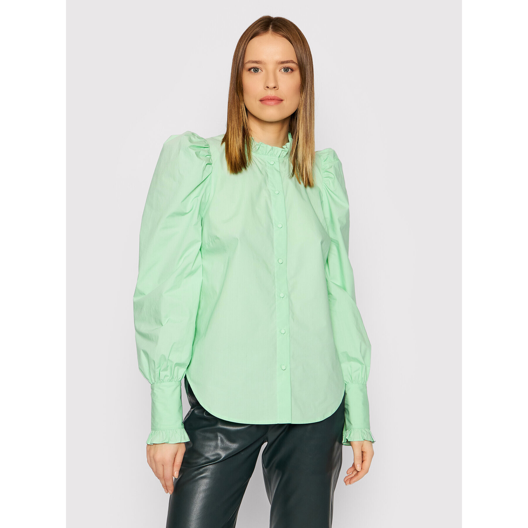 TWINSET Cămașă 221TP2520 Verde Regular Fit - Pled.ro