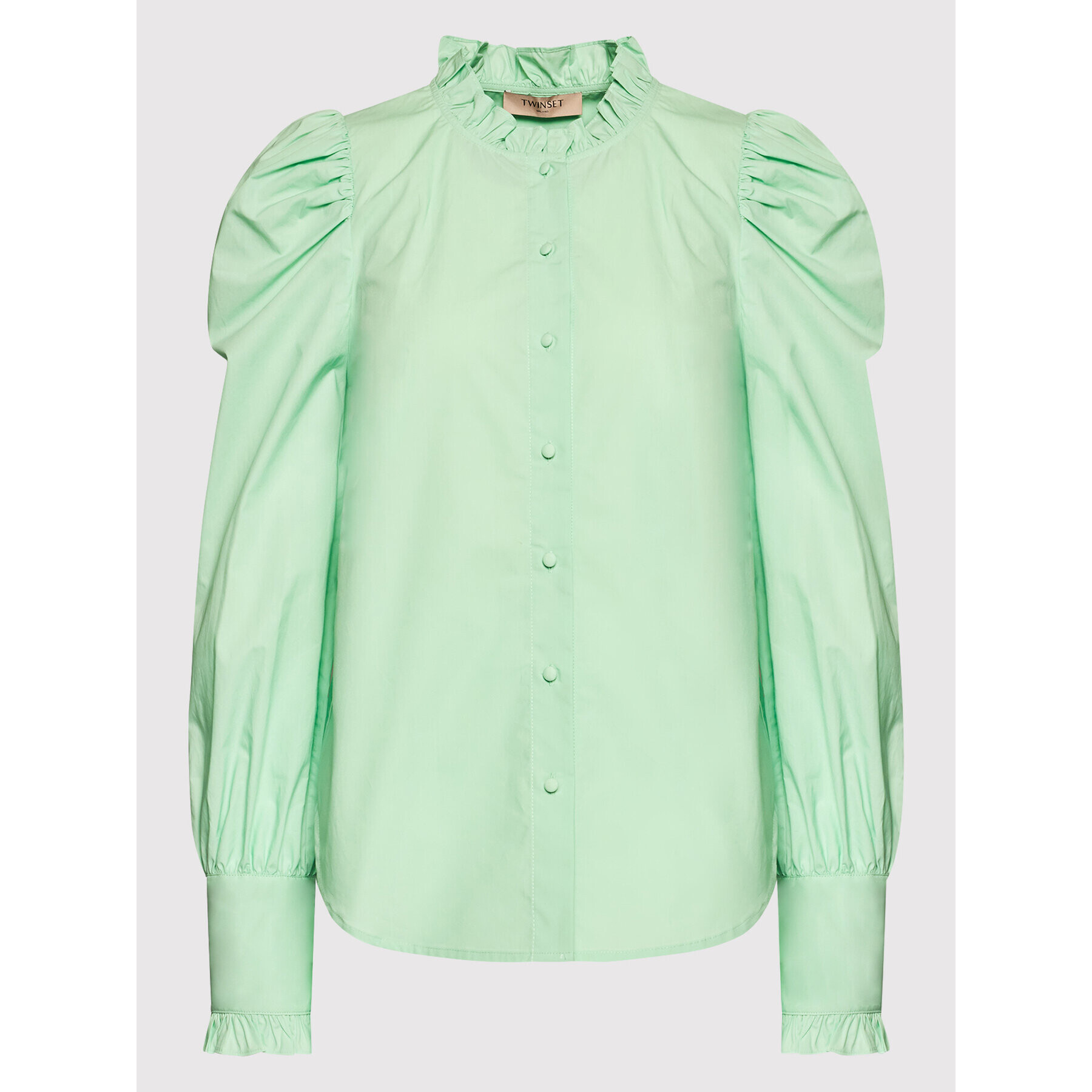 TWINSET Cămașă 221TP2520 Verde Regular Fit - Pled.ro