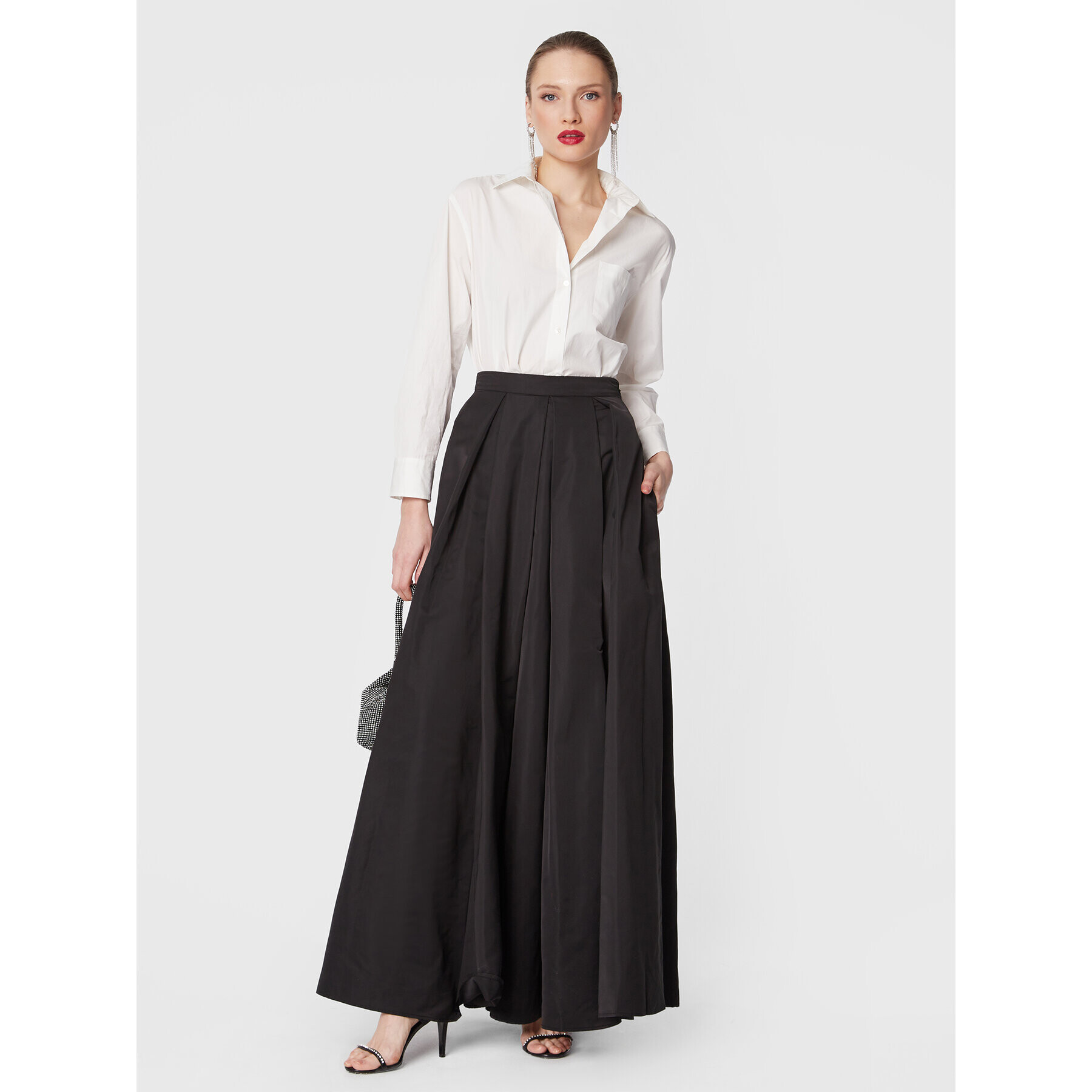 TWINSET Fustă maxi 231TP2720 Negru Regular Fit - Pled.ro