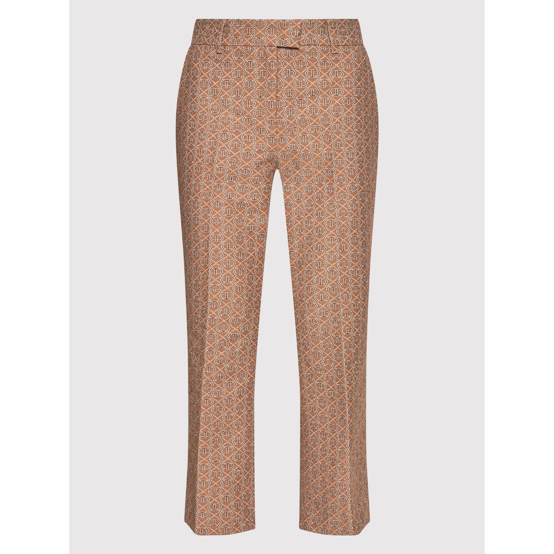 TWINSET Pantaloni chino 221TP2582 Maro Flared Fit - Pled.ro