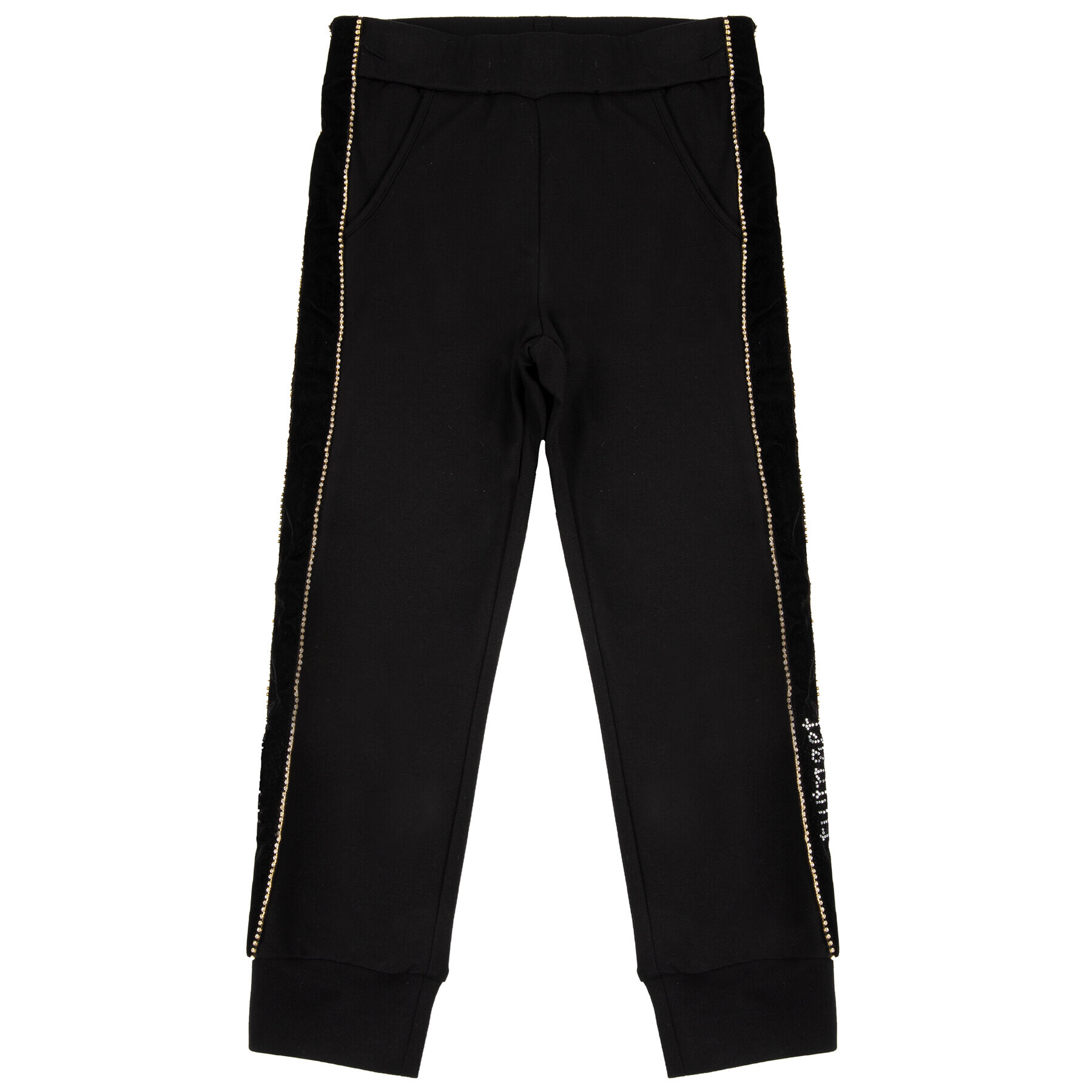 TWINSET Pantaloni trening 192GJ2222 D Negru Regular Fit - Pled.ro