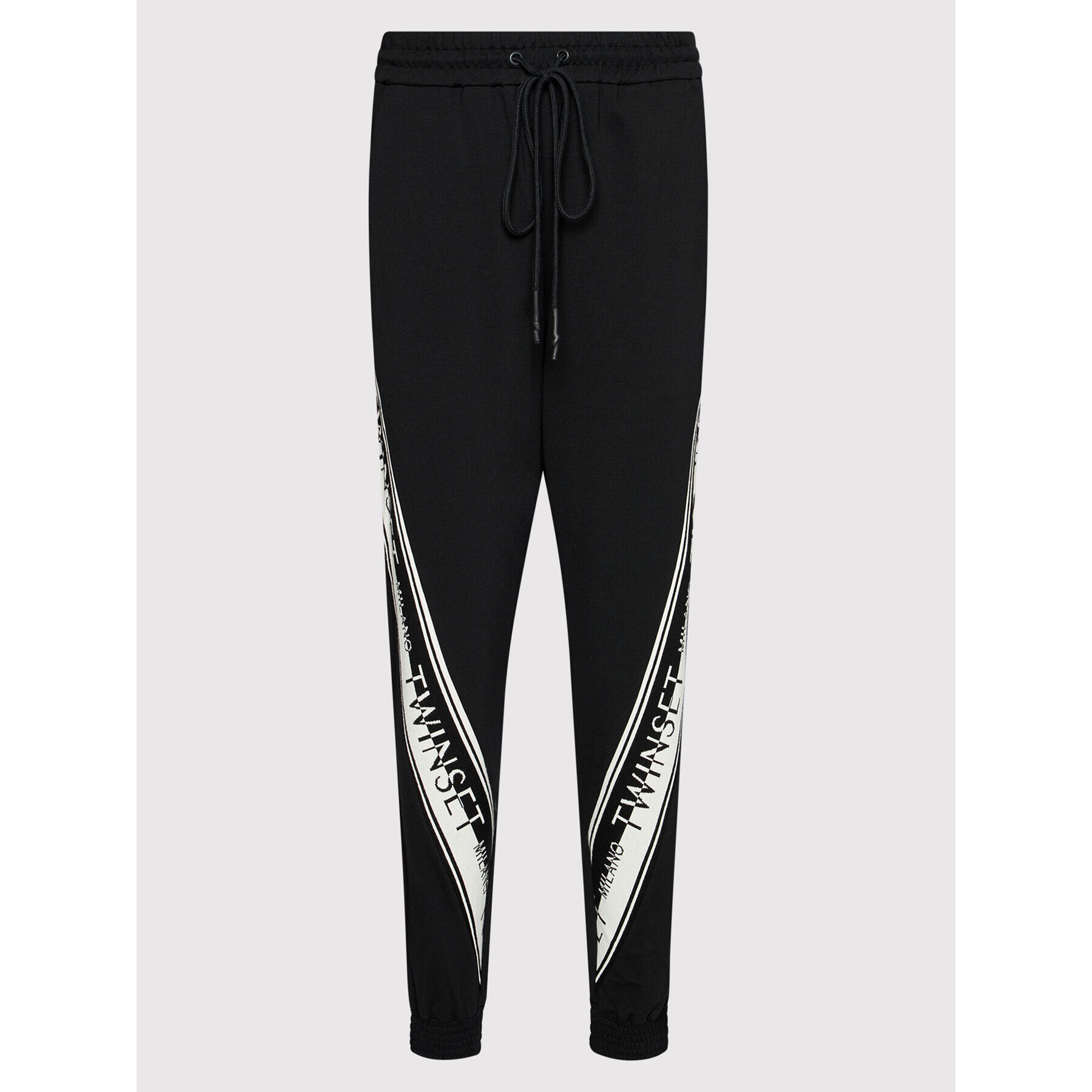 TWINSET Pantaloni trening 212TT2383 Negru Regular Fit - Pled.ro