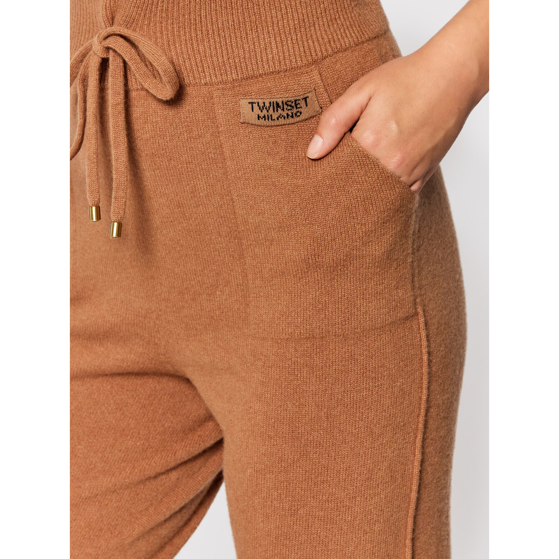 TWINSET Pantaloni trening 212TT3124 Maro Regular Fit - Pled.ro