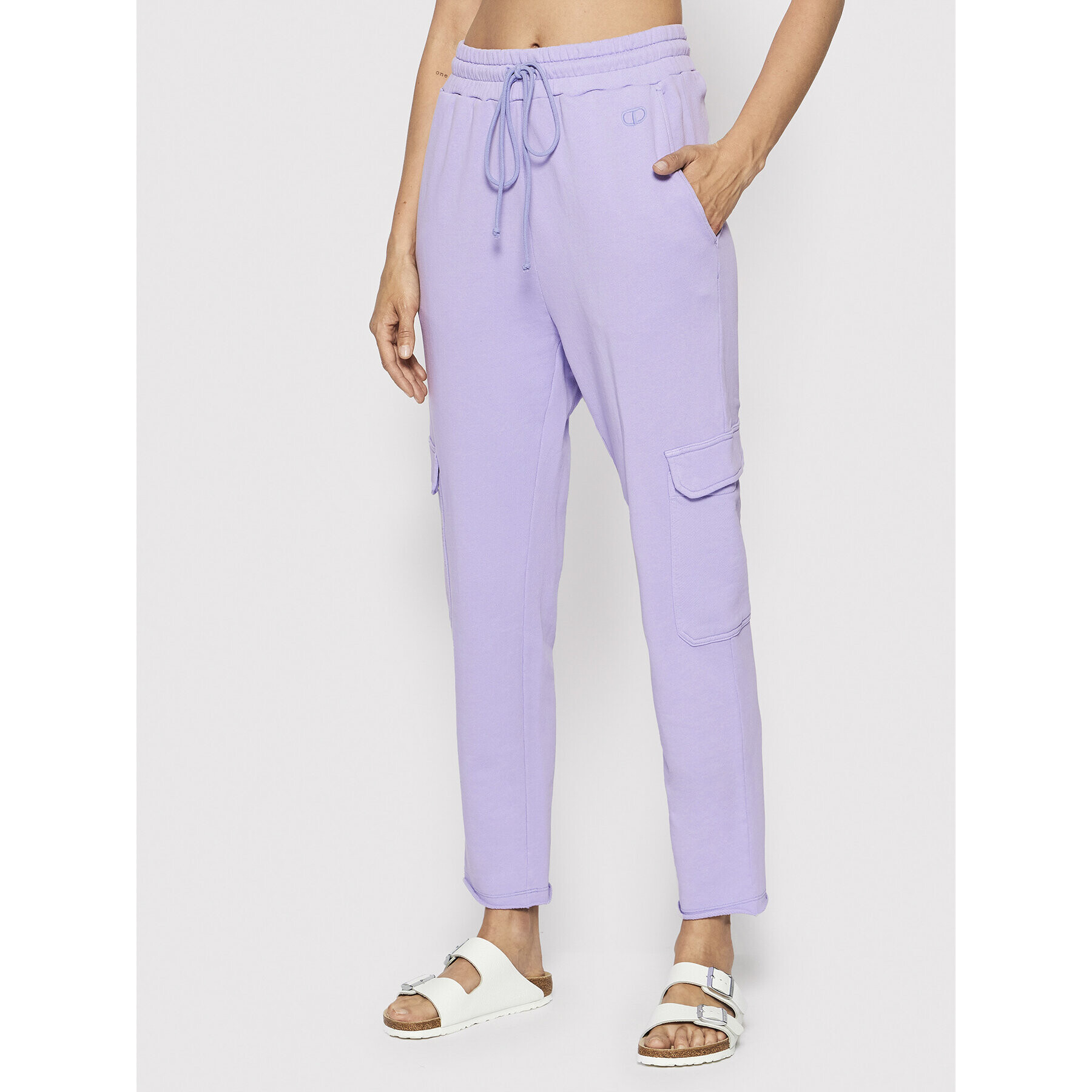 TWINSET Pantaloni trening 221TT2381 Violet Regular Fit - Pled.ro