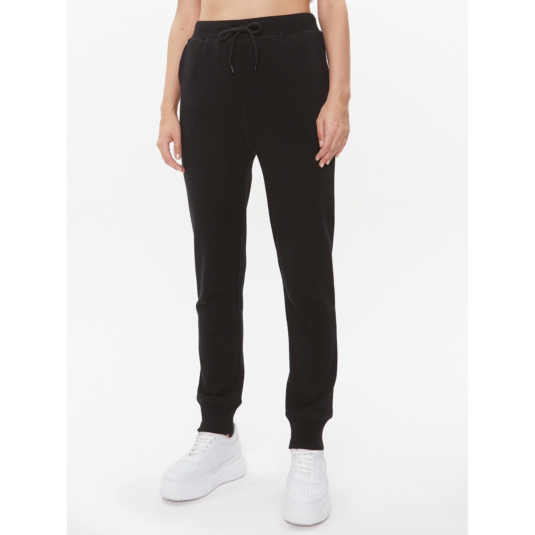 TWINSET Pantaloni trening 232TT2371 Negru Regular Fit - Pled.ro