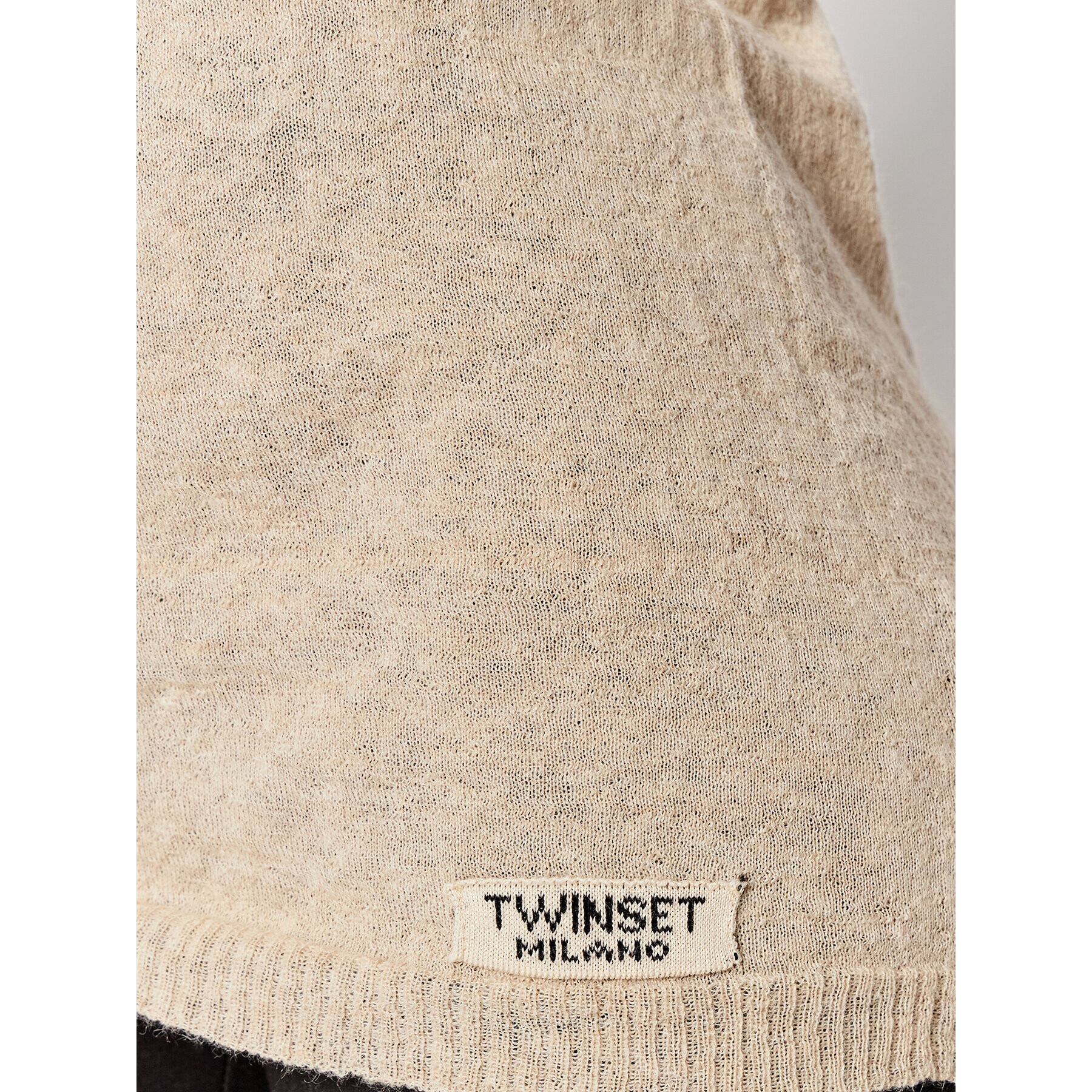 TWINSET Pulover 212TP3254 Bej Regular Fit - Pled.ro