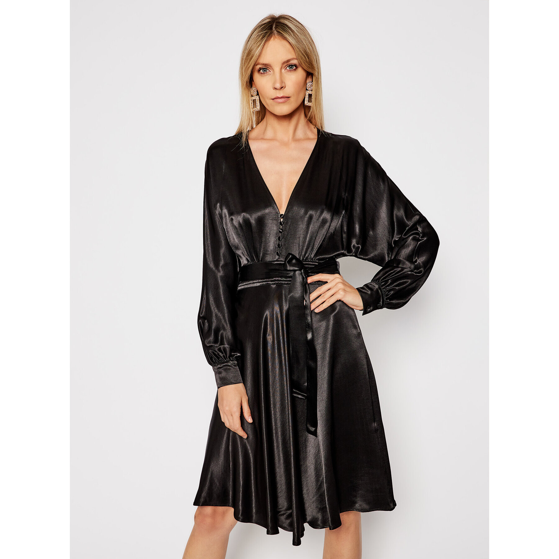 TWINSET Rochie cocktail 202TP2140 Negru Regular Fit - Pled.ro