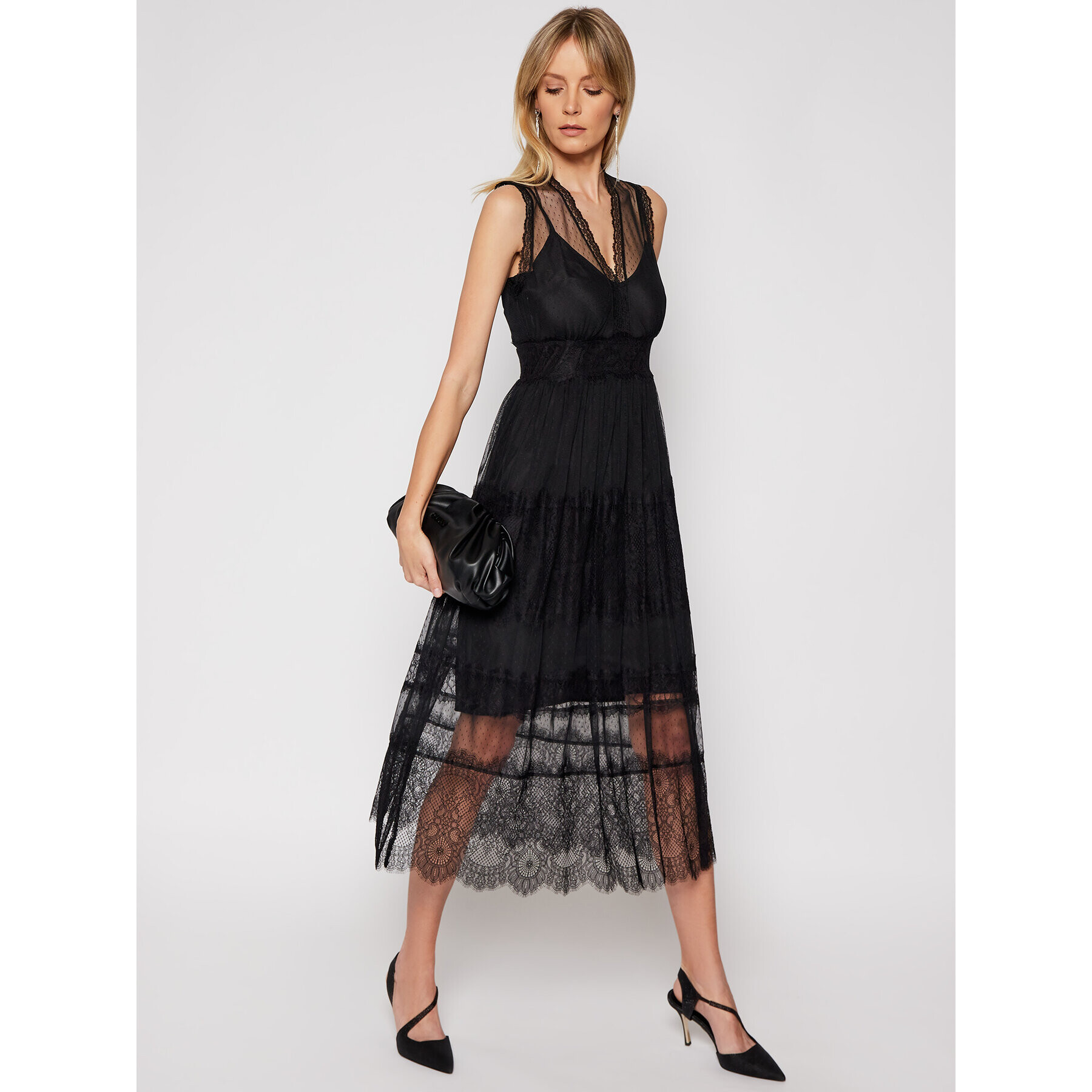 TWINSET Rochie cocktail 202TP2202 Negru Regular Fit - Pled.ro