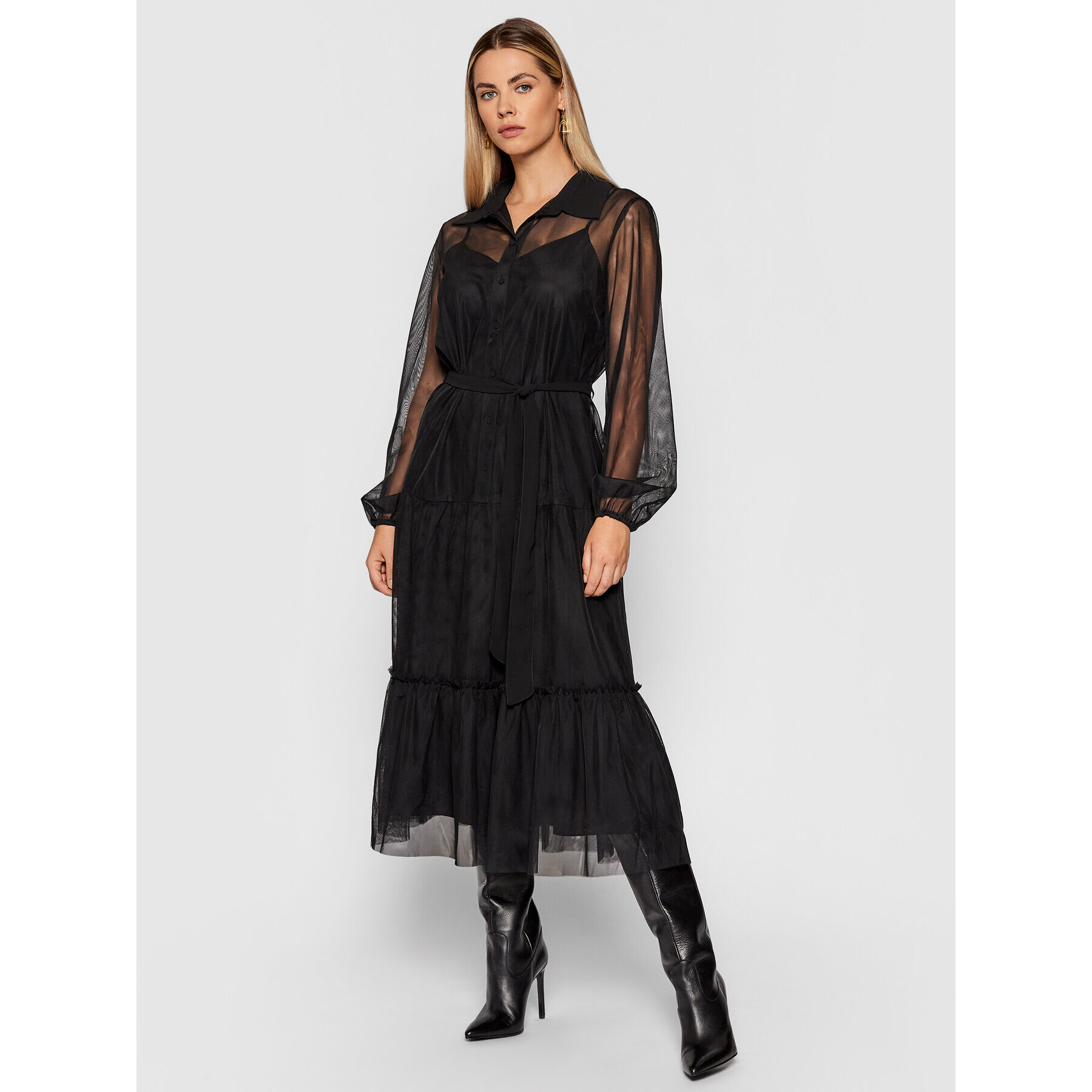 TWINSET Rochie cocktail 212AT2200 Negru Regular Fit - Pled.ro