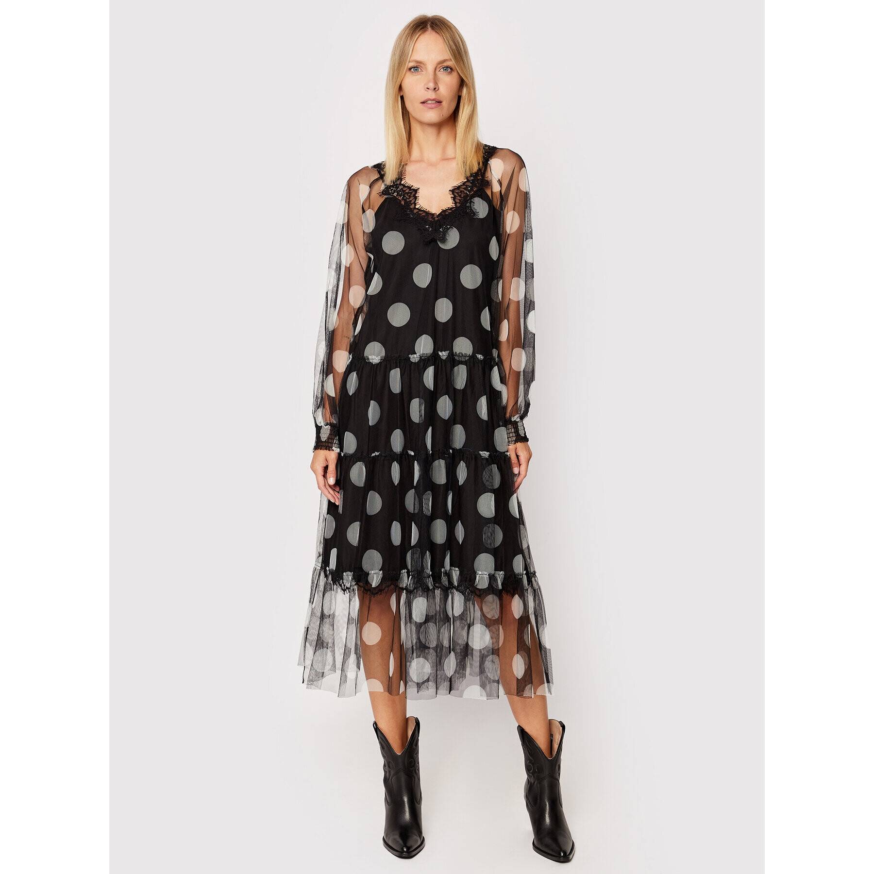 TWINSET Rochie cocktail 222AP2580 Negru Regular Fit - Pled.ro