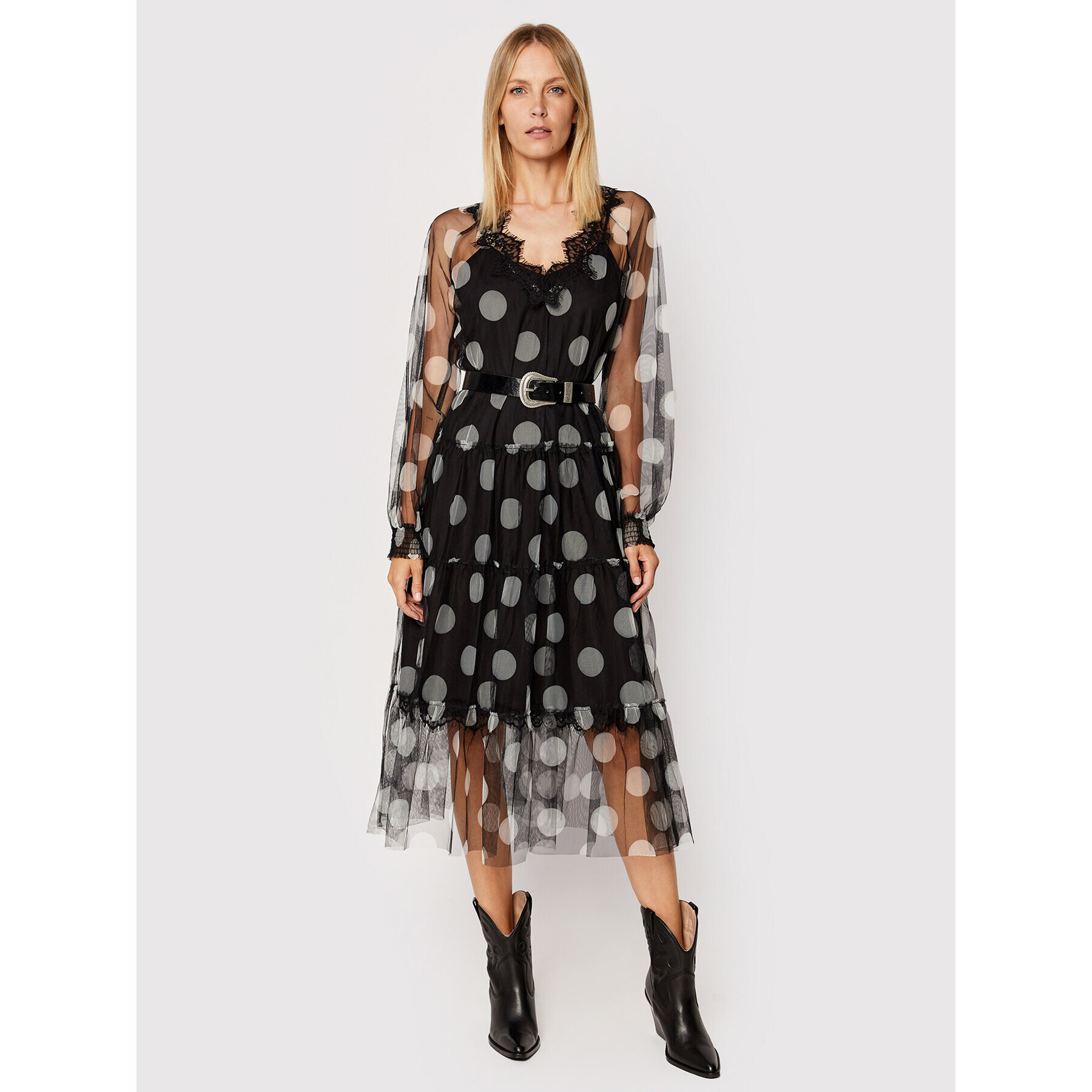 TWINSET Rochie cocktail 222AP2580 Negru Regular Fit - Pled.ro