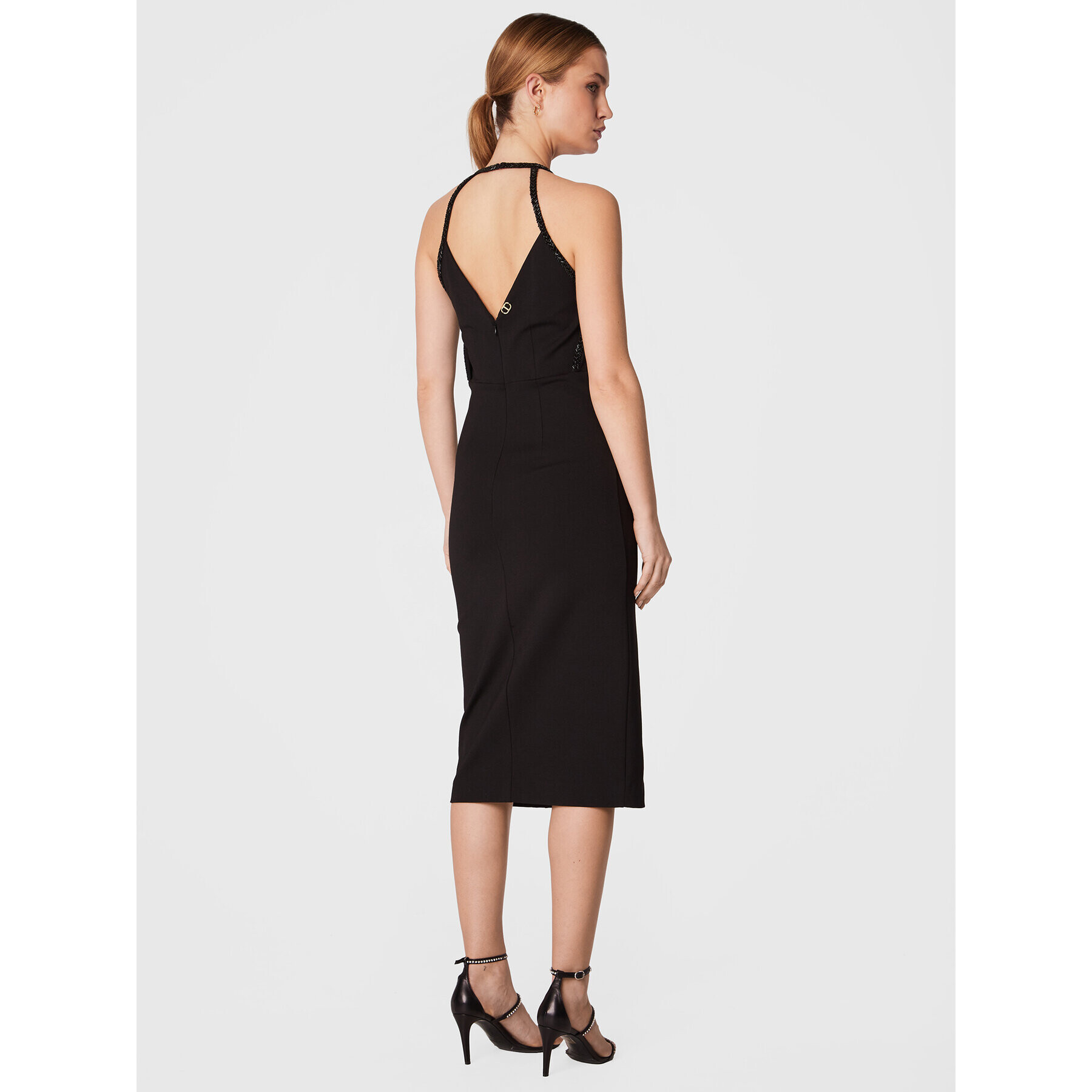 TWINSET Rochie cocktail 222TP2034 Negru Fitted Fit - Pled.ro