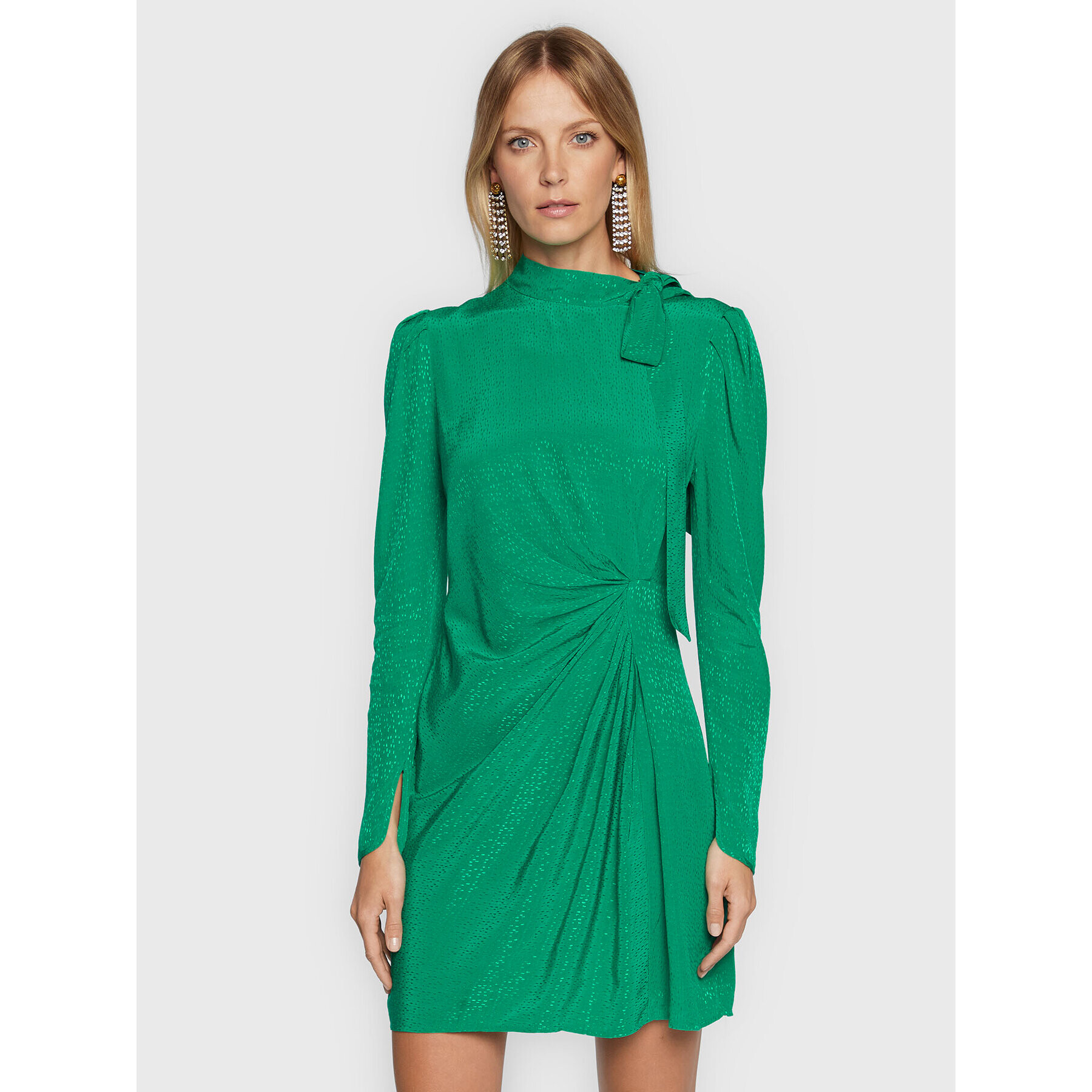 TWINSET Rochie cocktail 222TP2091 Verde Regular Fit - Pled.ro