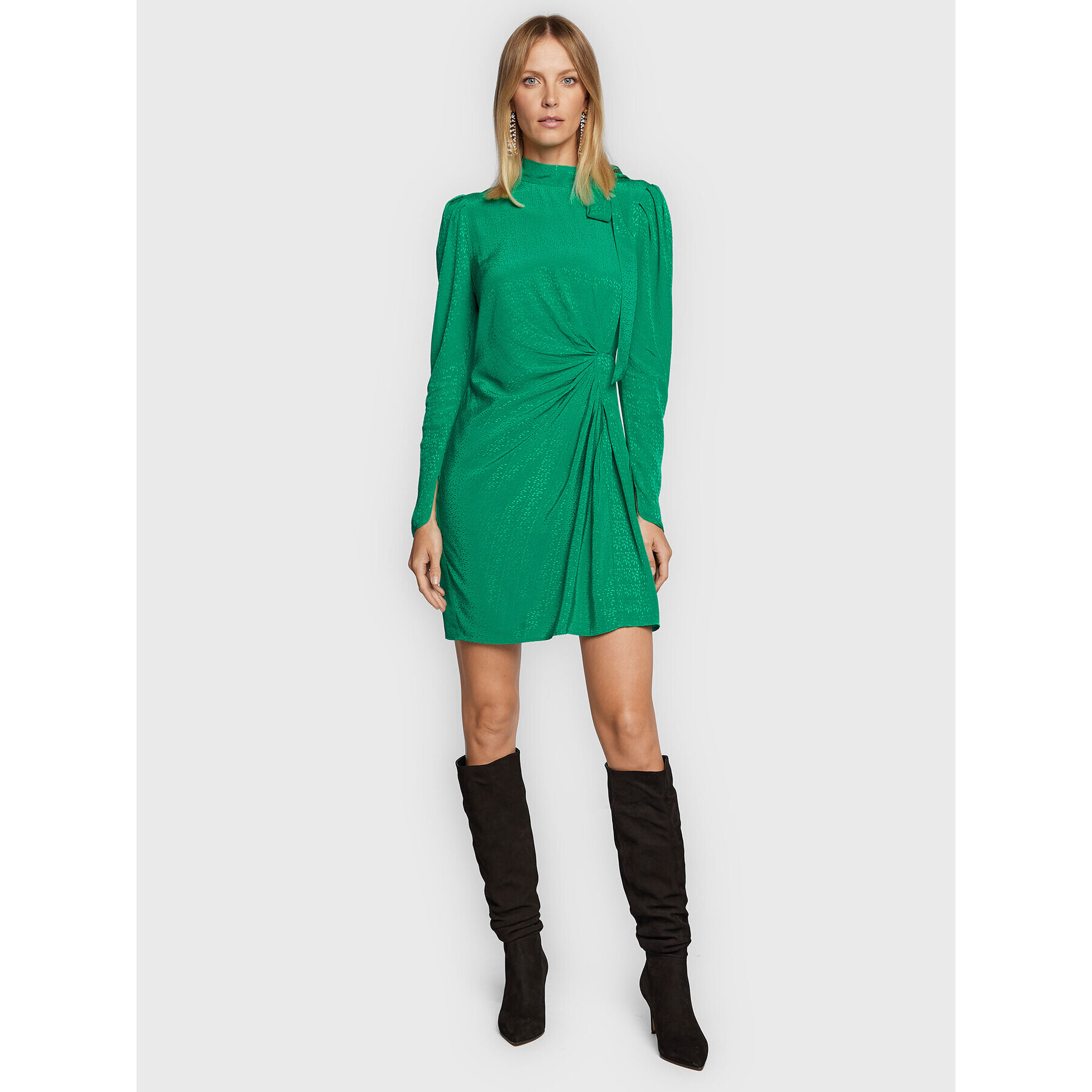 TWINSET Rochie cocktail 222TP2091 Verde Regular Fit - Pled.ro