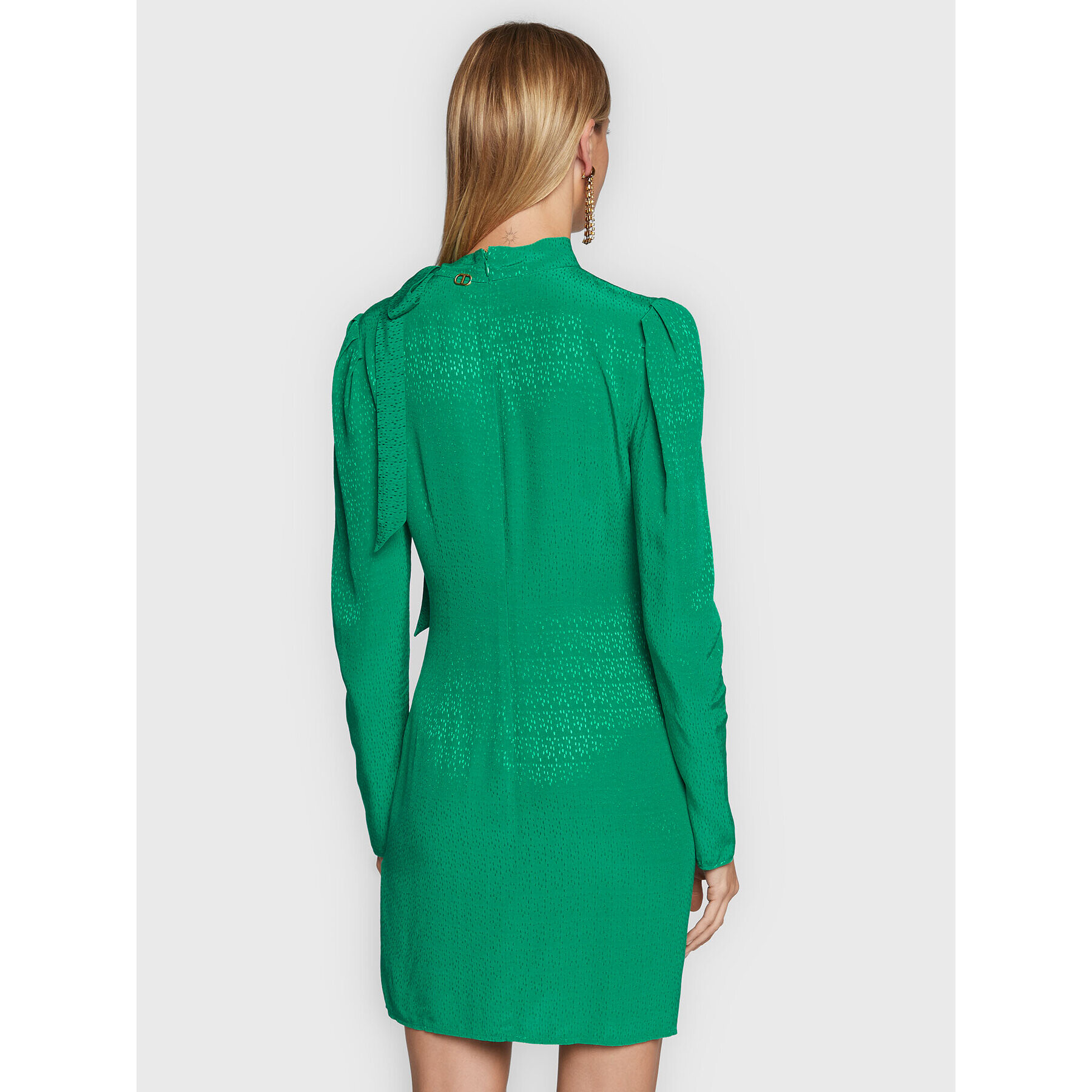 TWINSET Rochie cocktail 222TP2091 Verde Regular Fit - Pled.ro