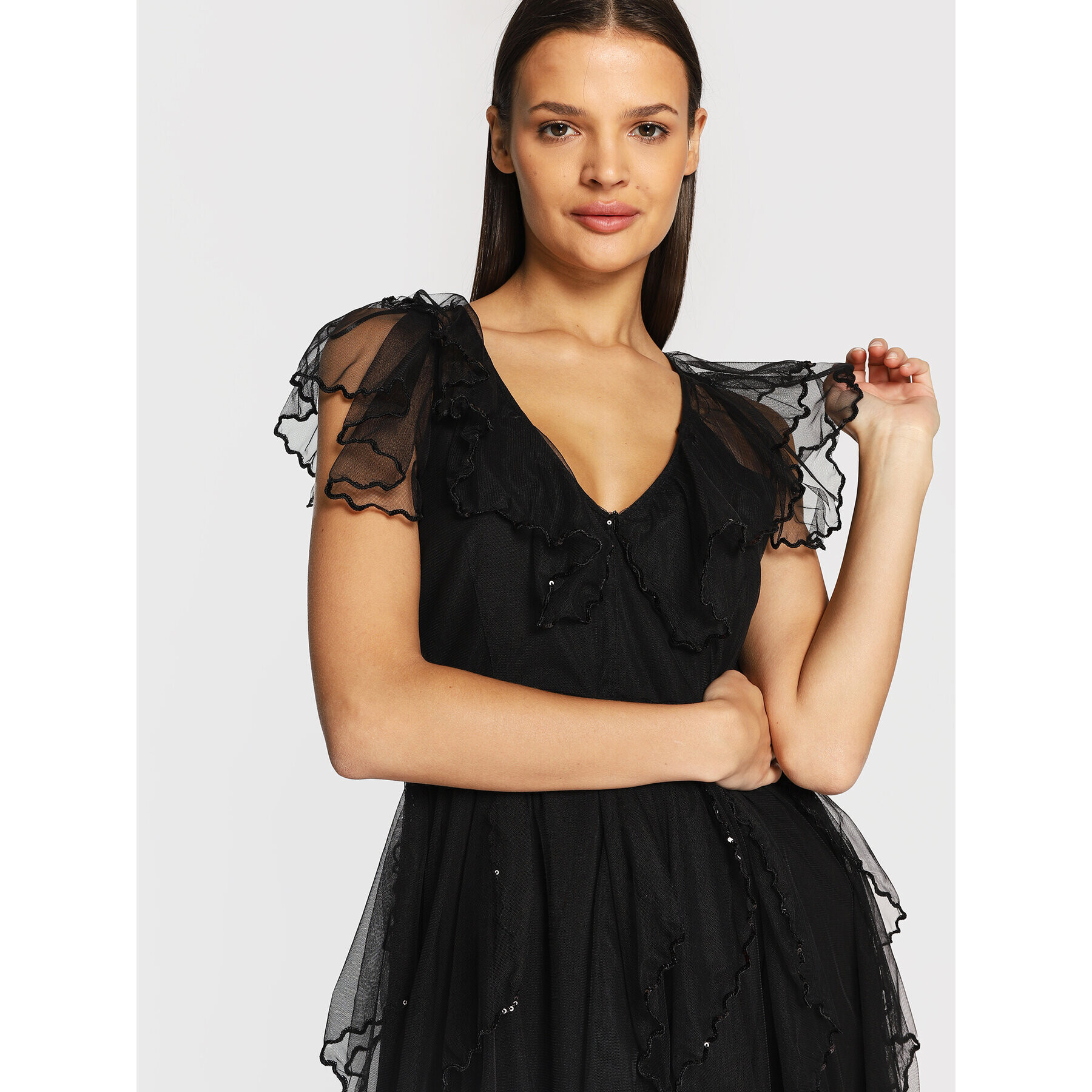 TWINSET Rochie cocktail 222TT2022 Negru Regular Fit - Pled.ro