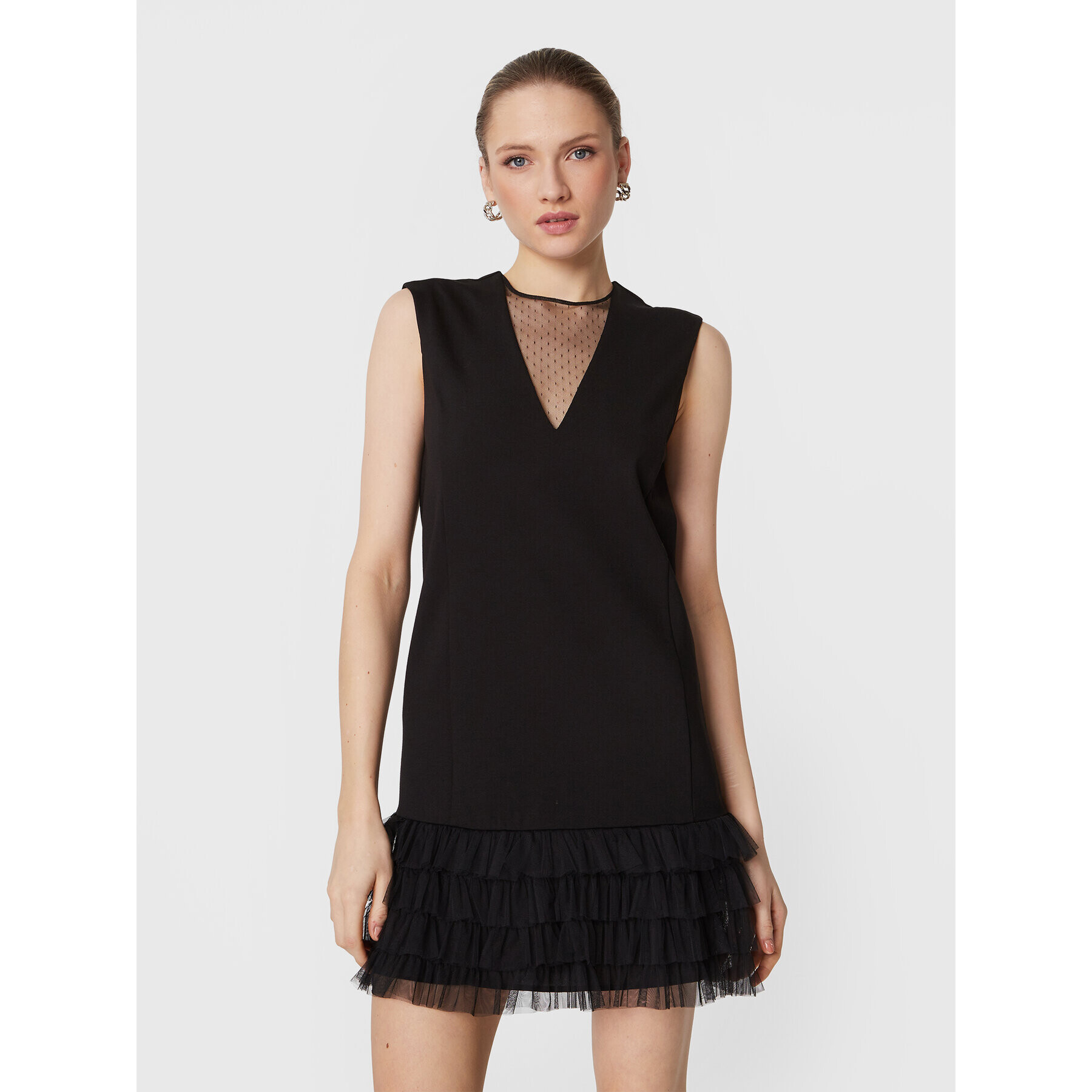 TWINSET Rochie cocktail 231TP2051 Negru Relaxed Fit - Pled.ro