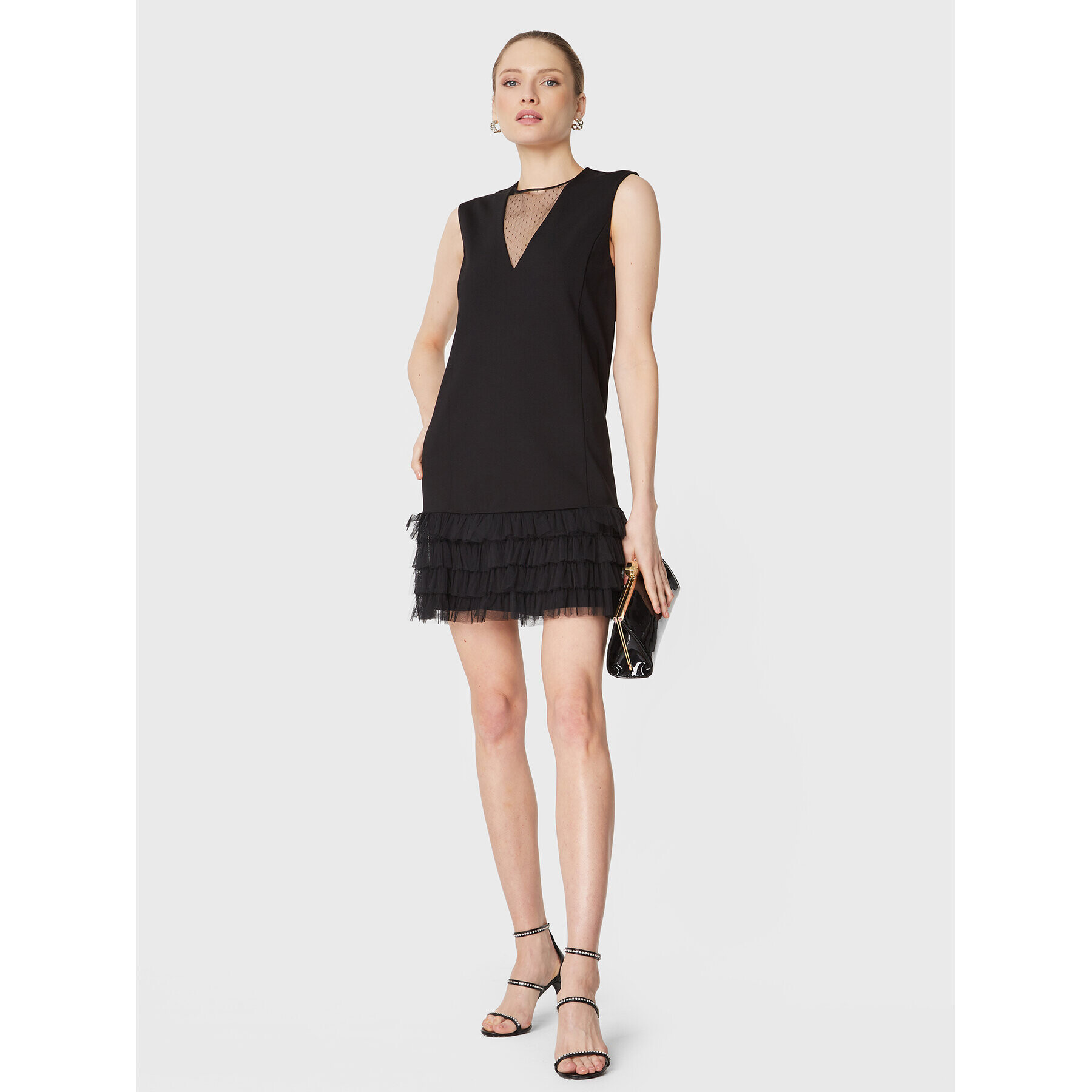 TWINSET Rochie cocktail 231TP2051 Negru Relaxed Fit - Pled.ro