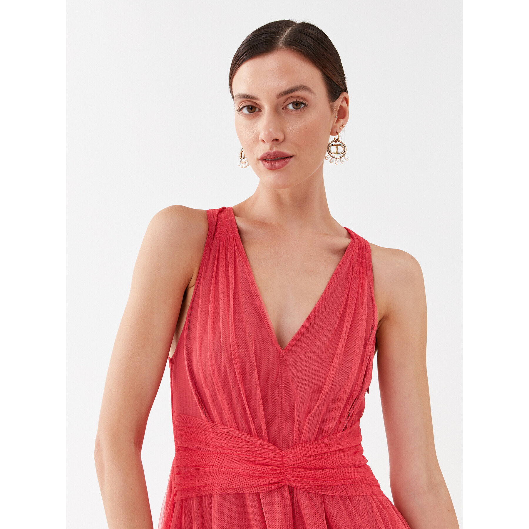 TWINSET Rochie cocktail 232TP2640 Roz Regular Fit - Pled.ro