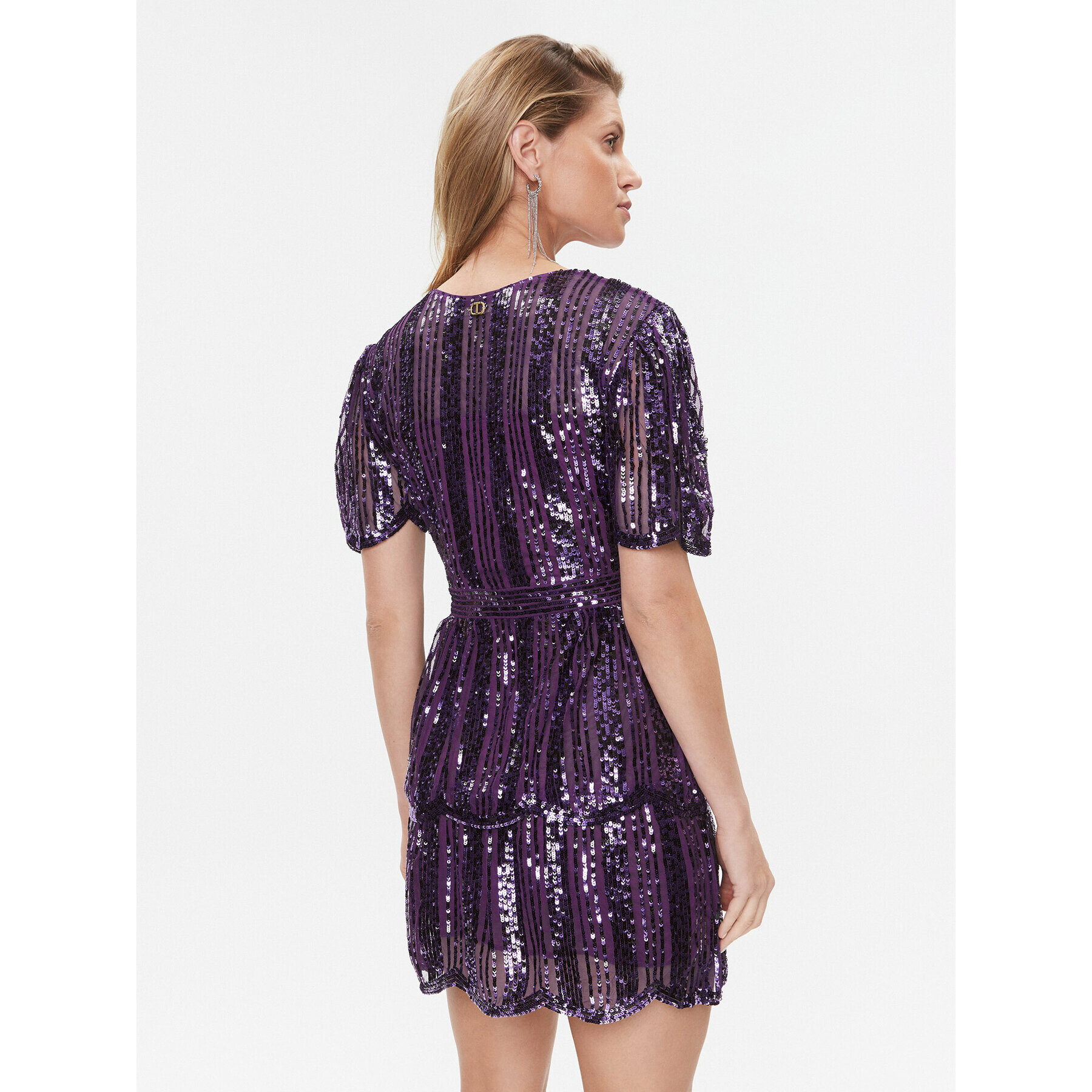 TWINSET Rochie cocktail 232TT2050 Violet Slim Fit - Pled.ro