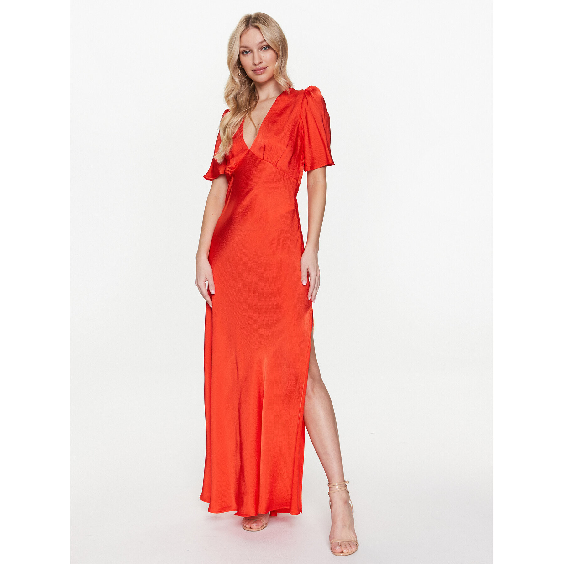 TWINSET Rochie de seară 231TT2062 Portocaliu Regular Fit - Pled.ro