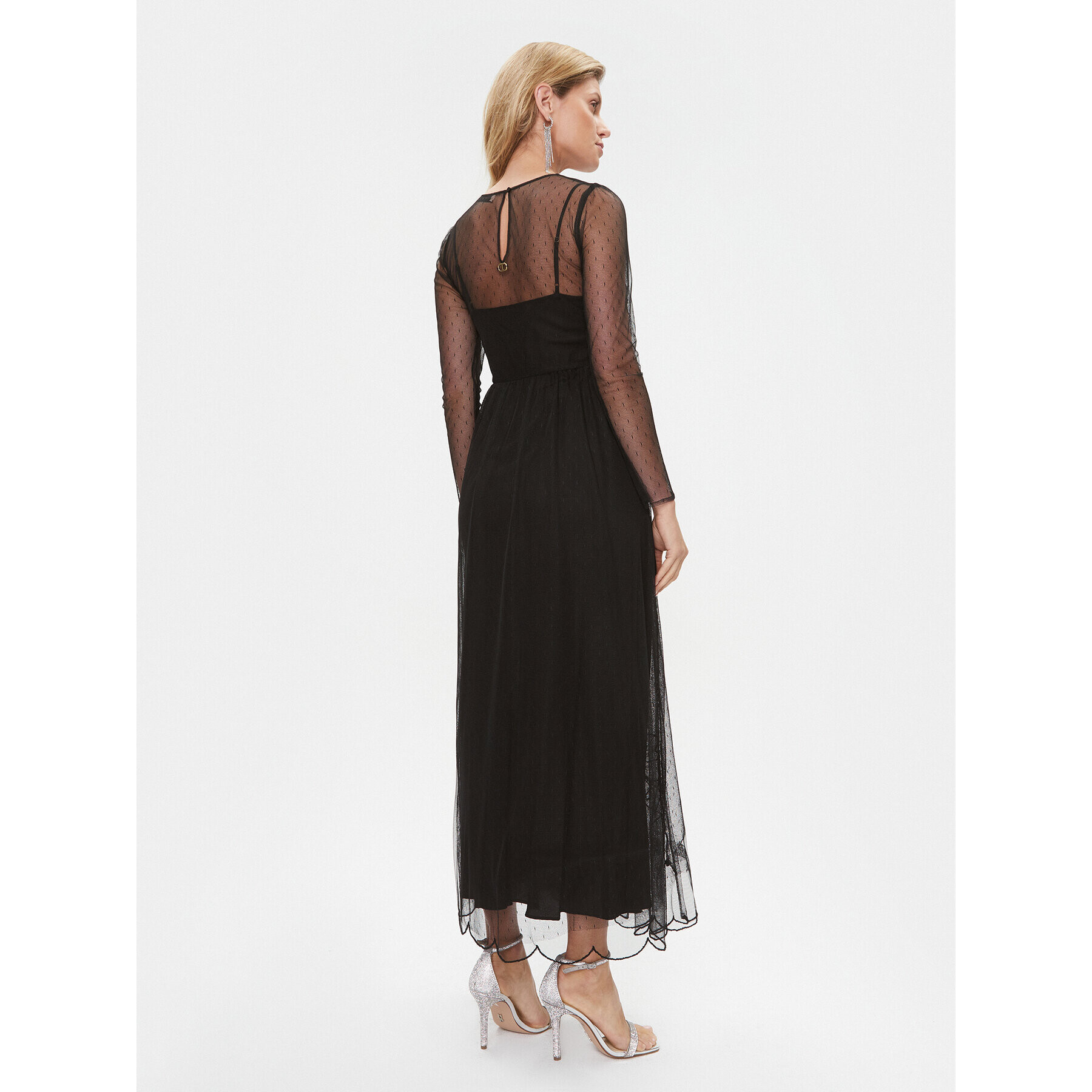 TWINSET Rochie de seară 232TP2101 Negru Regular Fit - Pled.ro