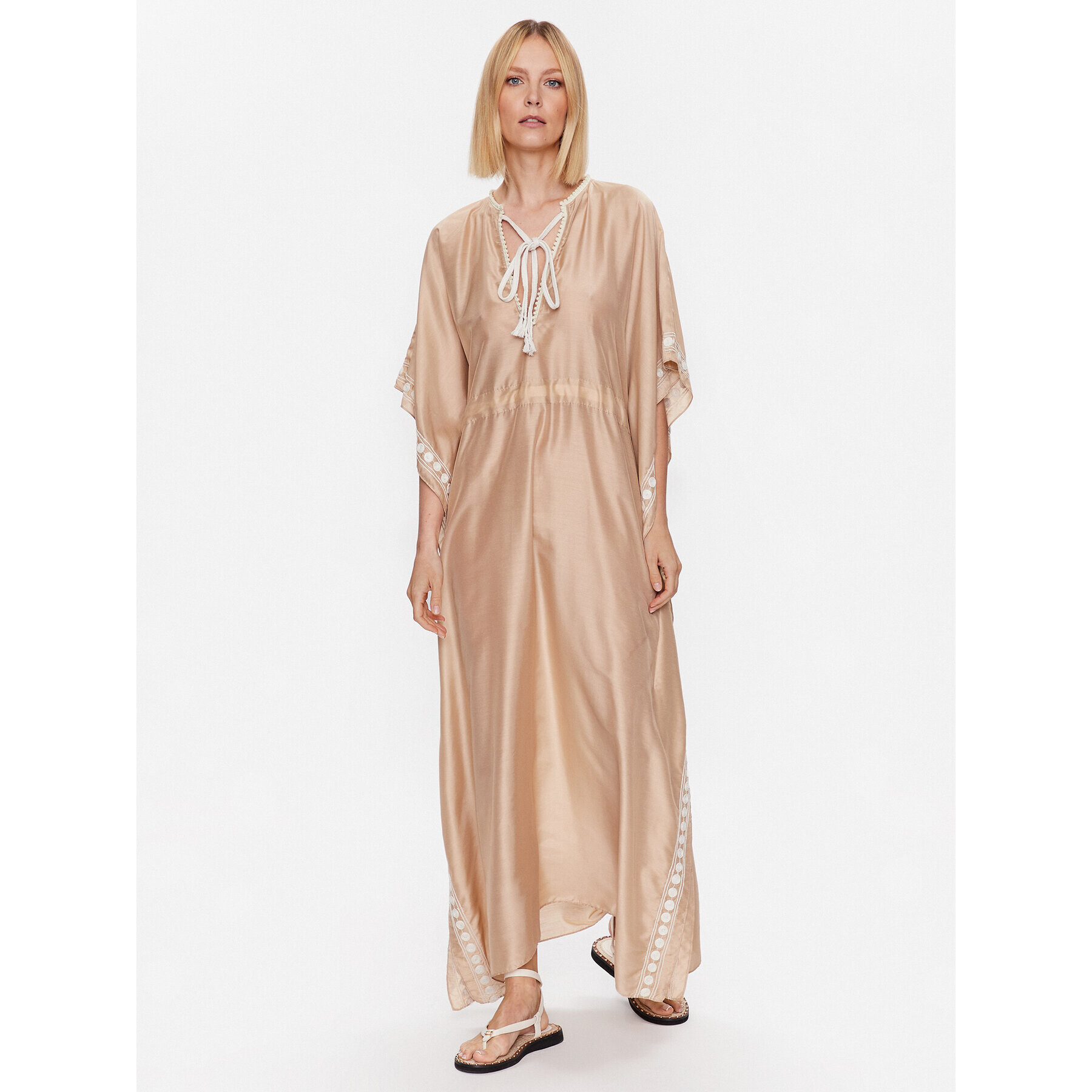 TWINSET Rochie de vară 231LM2FAA Colorat Relaxed Fit - Pled.ro