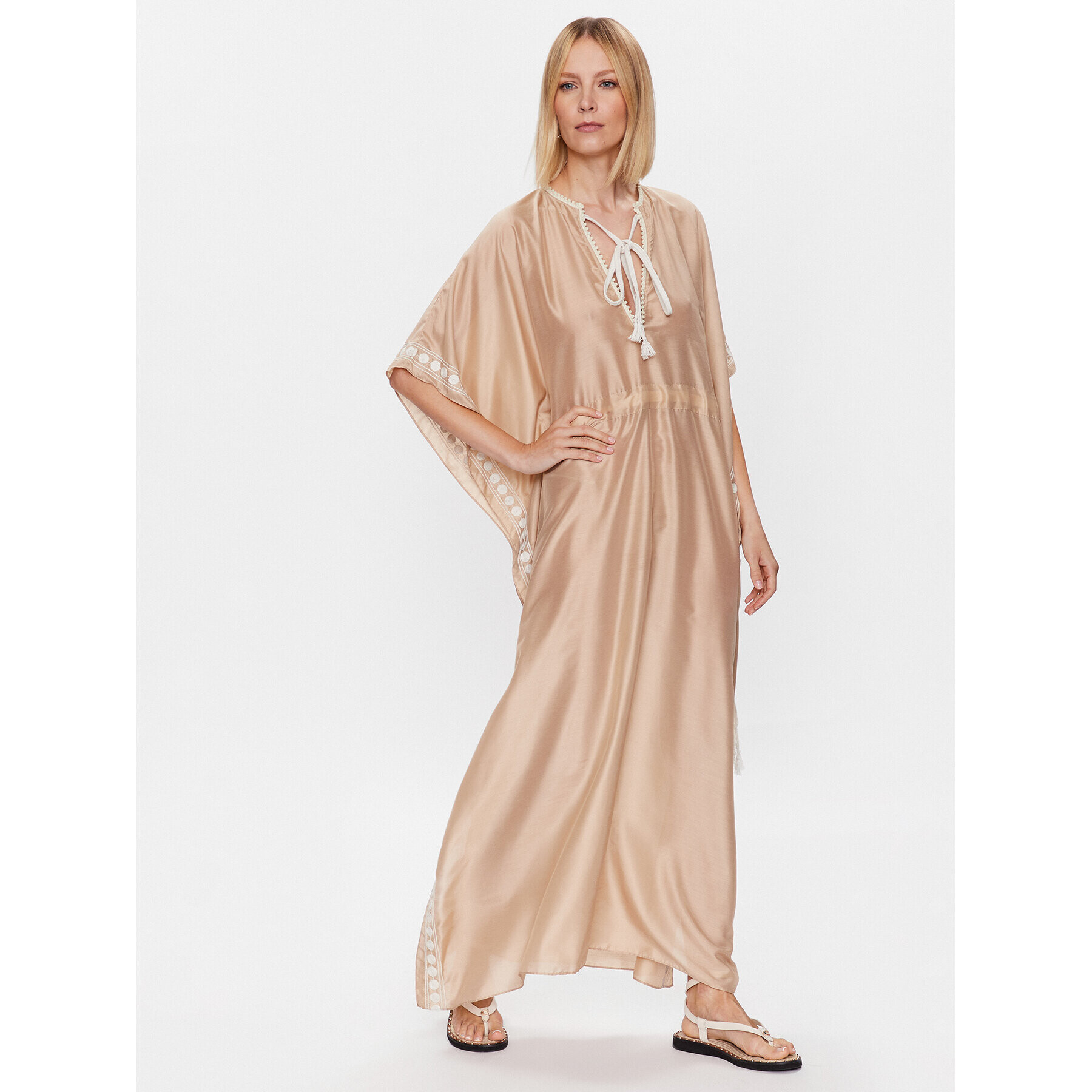 TWINSET Rochie de vară 231LM2FAA Colorat Relaxed Fit - Pled.ro