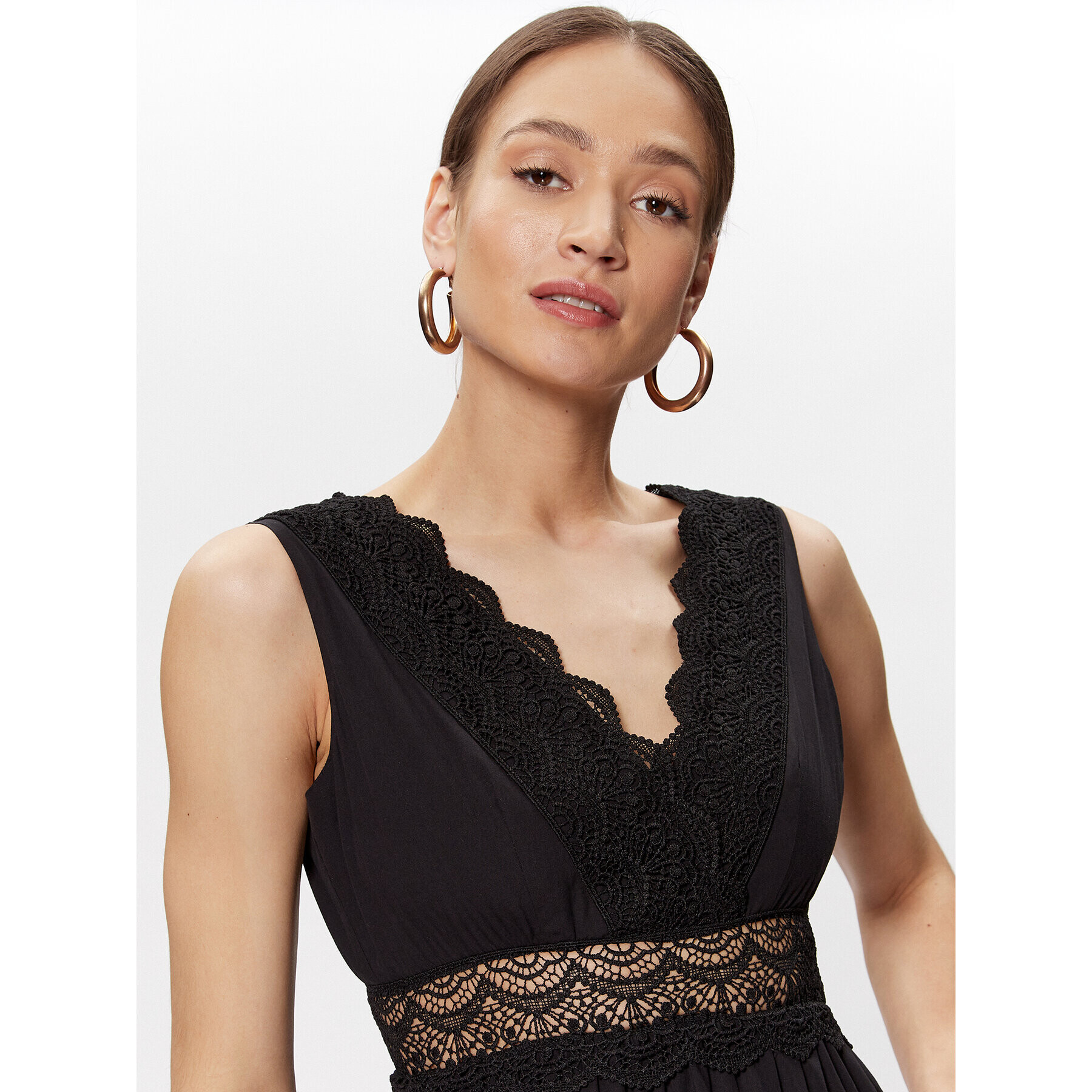 TWINSET Rochie de vară 231TT2150 Negru Regular Fit - Pled.ro