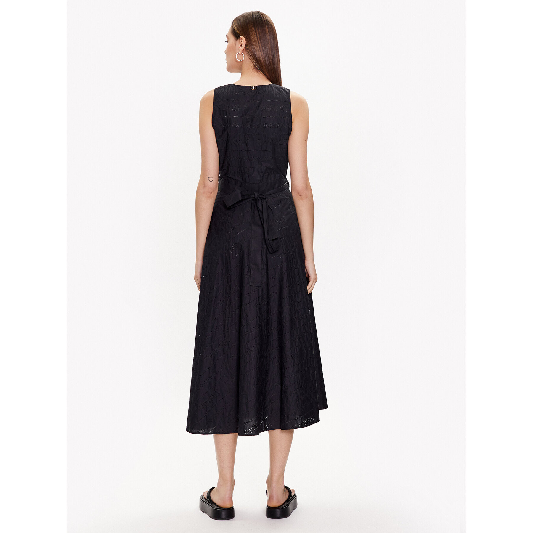 TWINSET Rochie de vară 231TT2230 Negru Regular Fit - Pled.ro