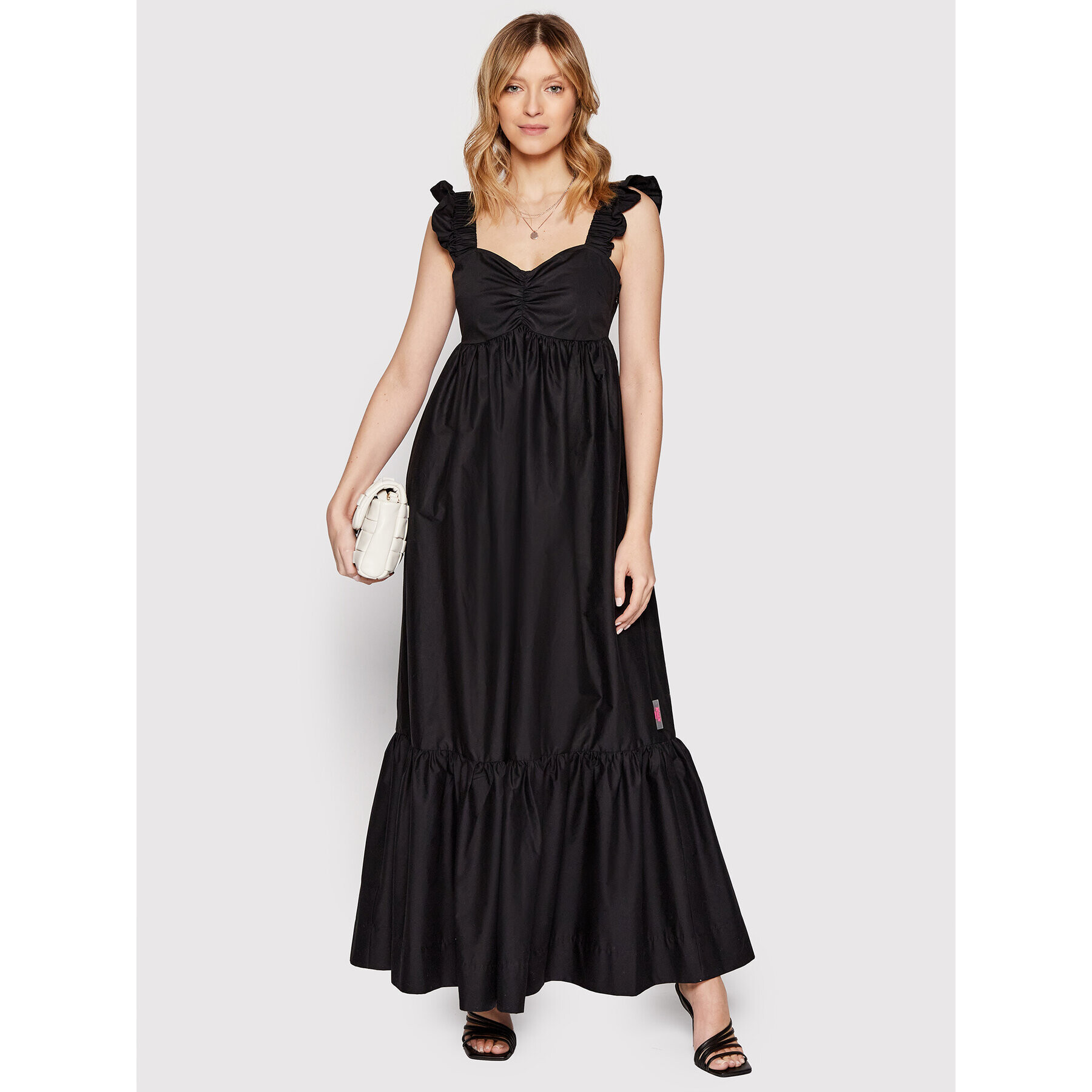 TWINSET Rochie de zi 221AT203E Negru Relaxed Fit - Pled.ro