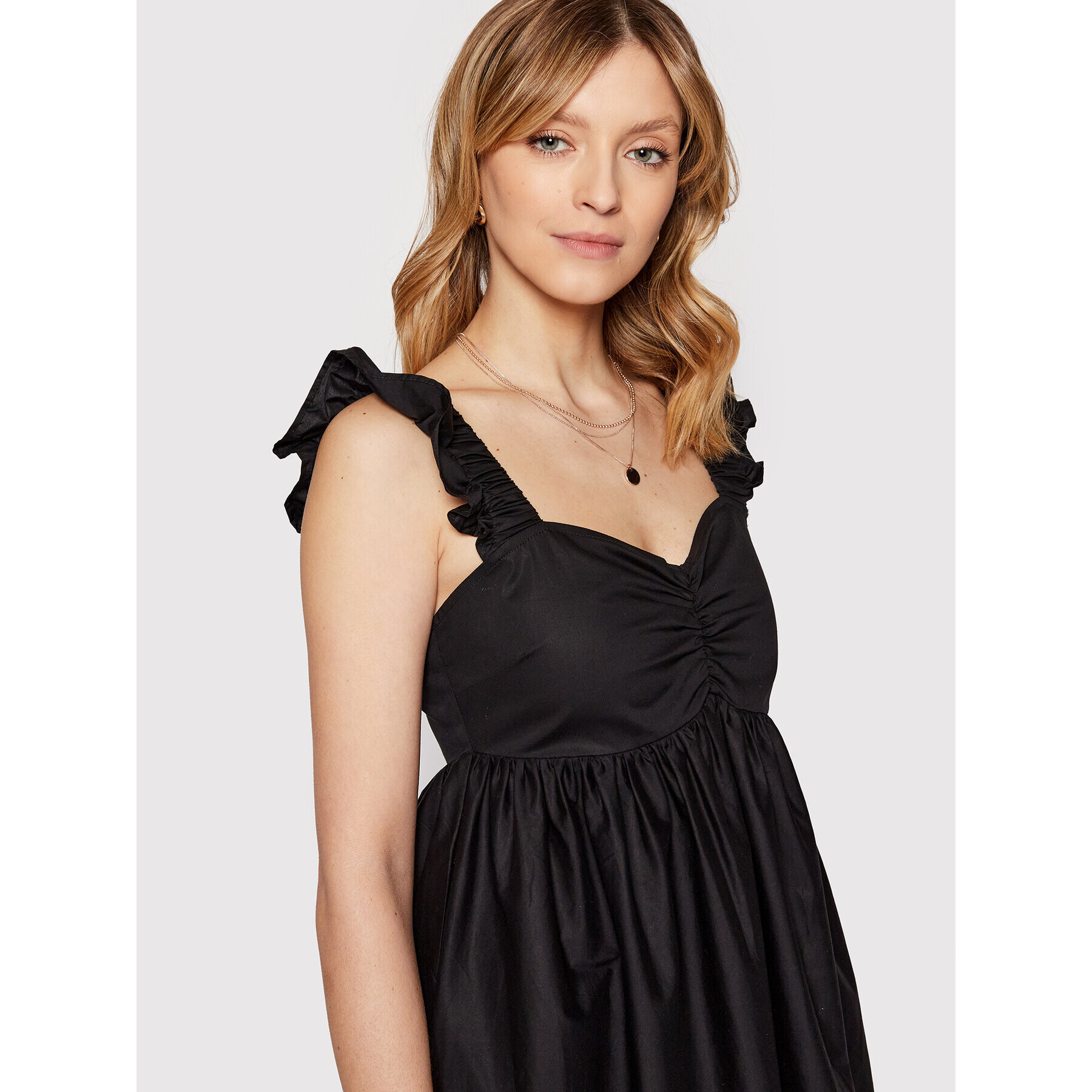 TWINSET Rochie de zi 221AT203E Negru Relaxed Fit - Pled.ro