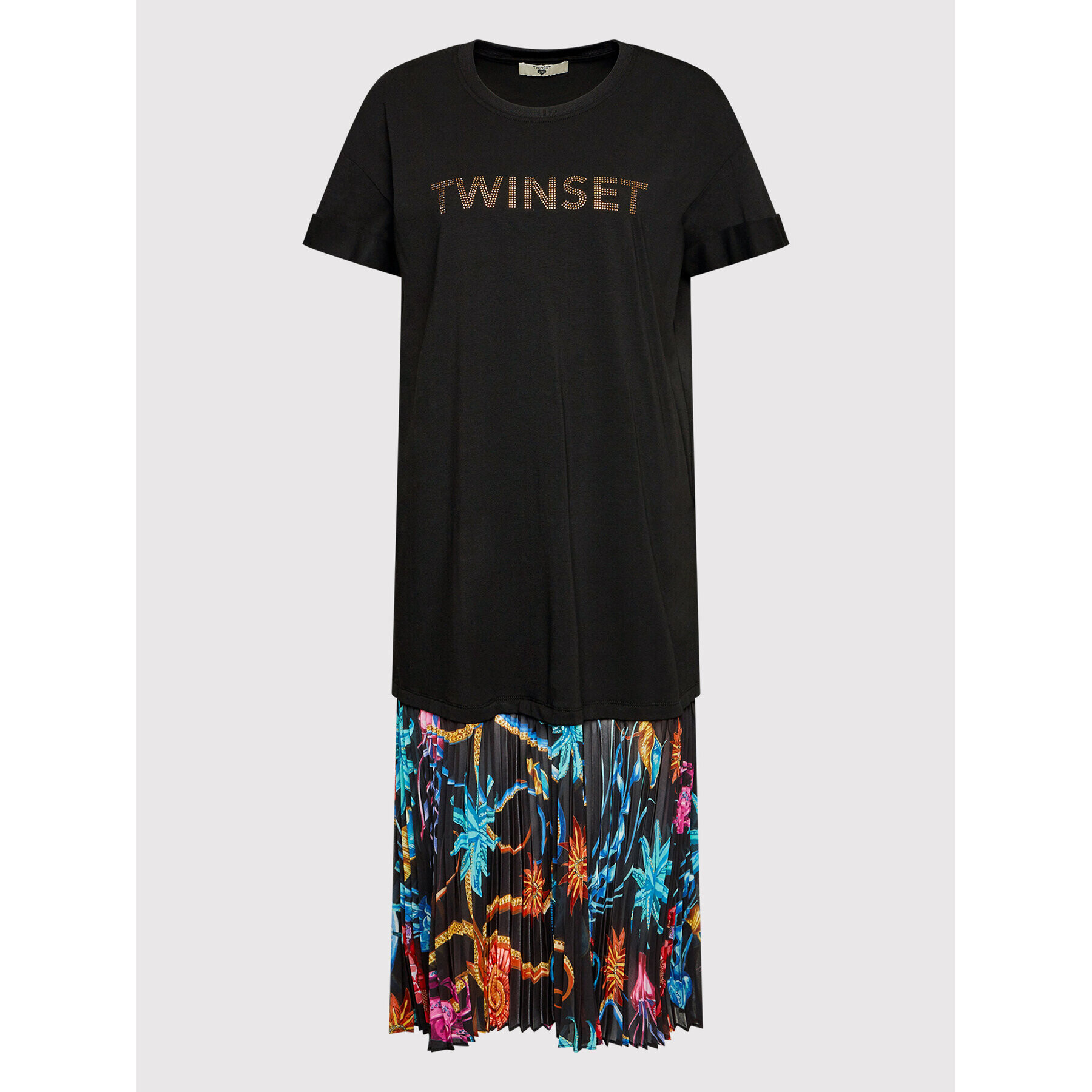 TWINSET Rochie de zi 221LB2CBB Negru Regular Fit - Pled.ro